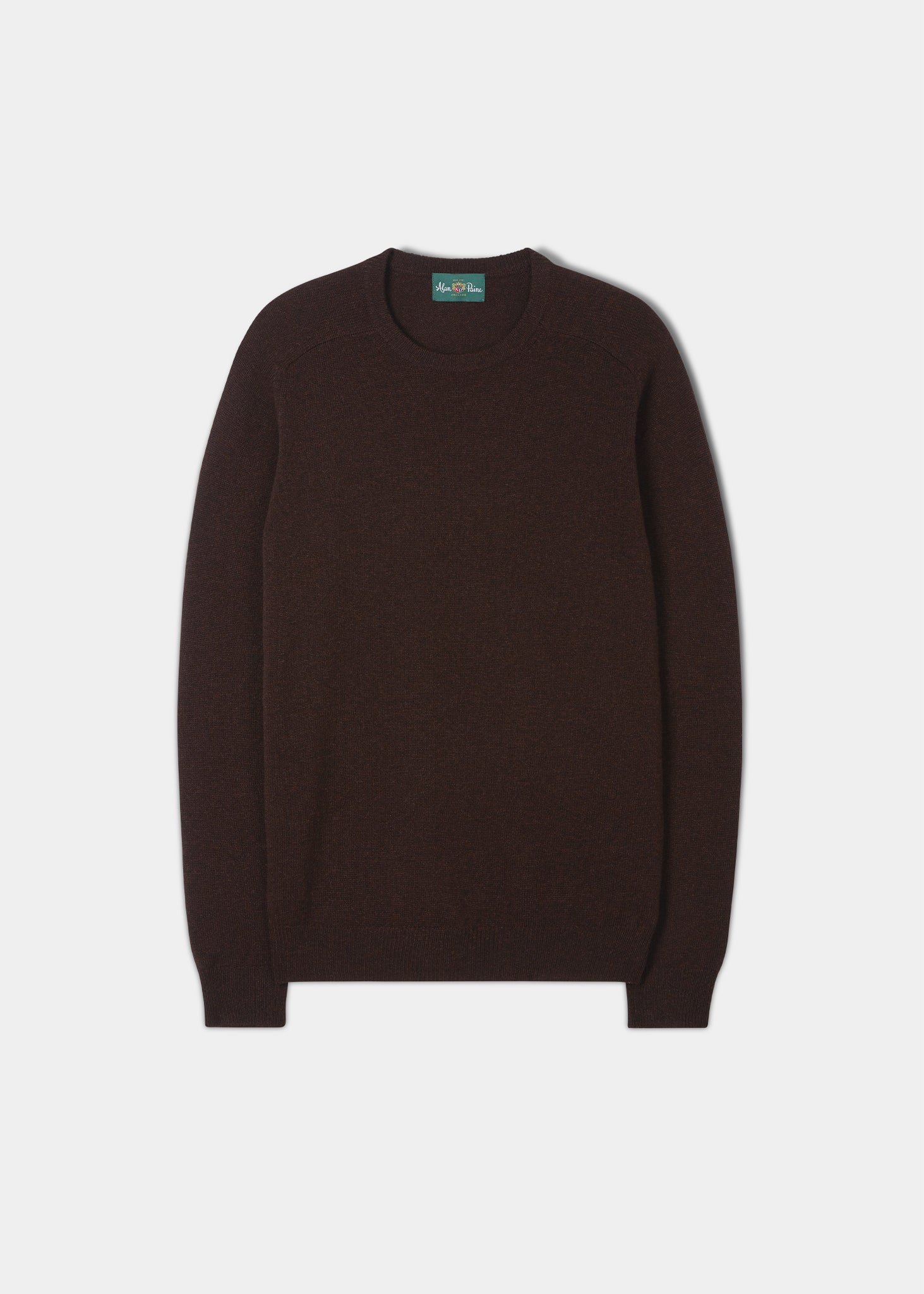 Men s Lambswool Crew Neck Jumper in Mahogany Web Exclusive