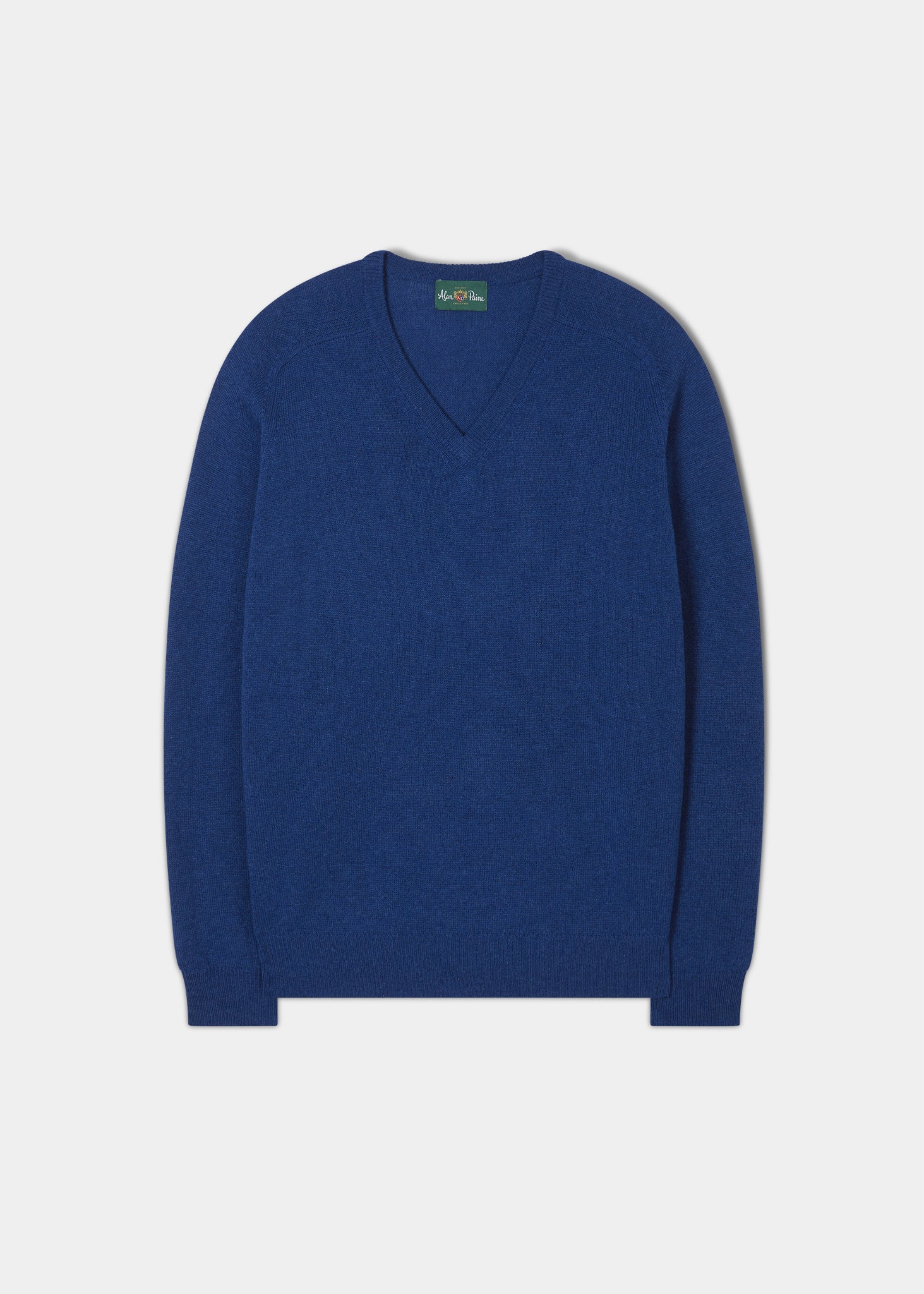 Men's Lambswool V Neck Jumper in Royal Blue | Web Exclusive