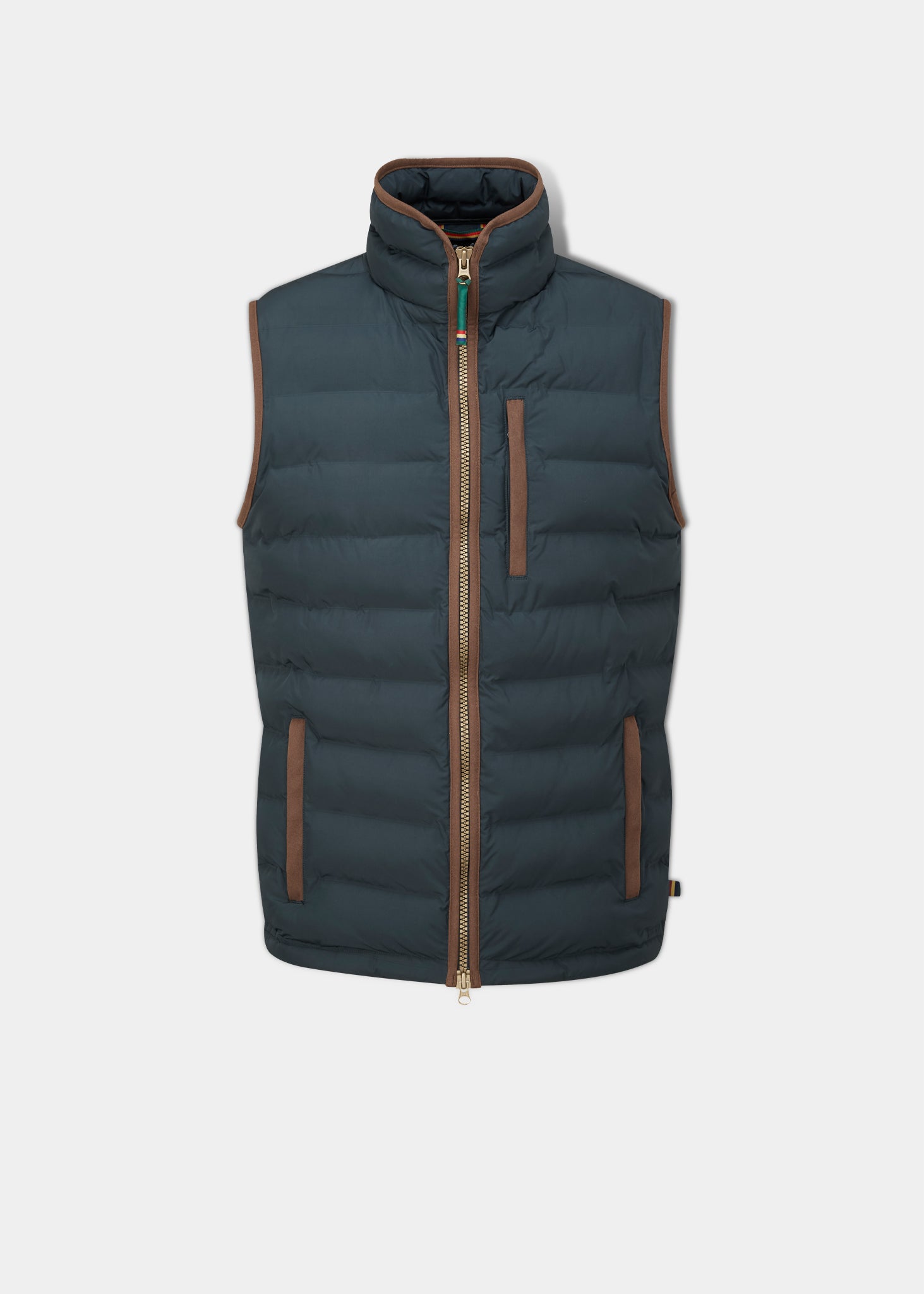 Calsall Men s Waistcoat In Navy Alan Paine UK