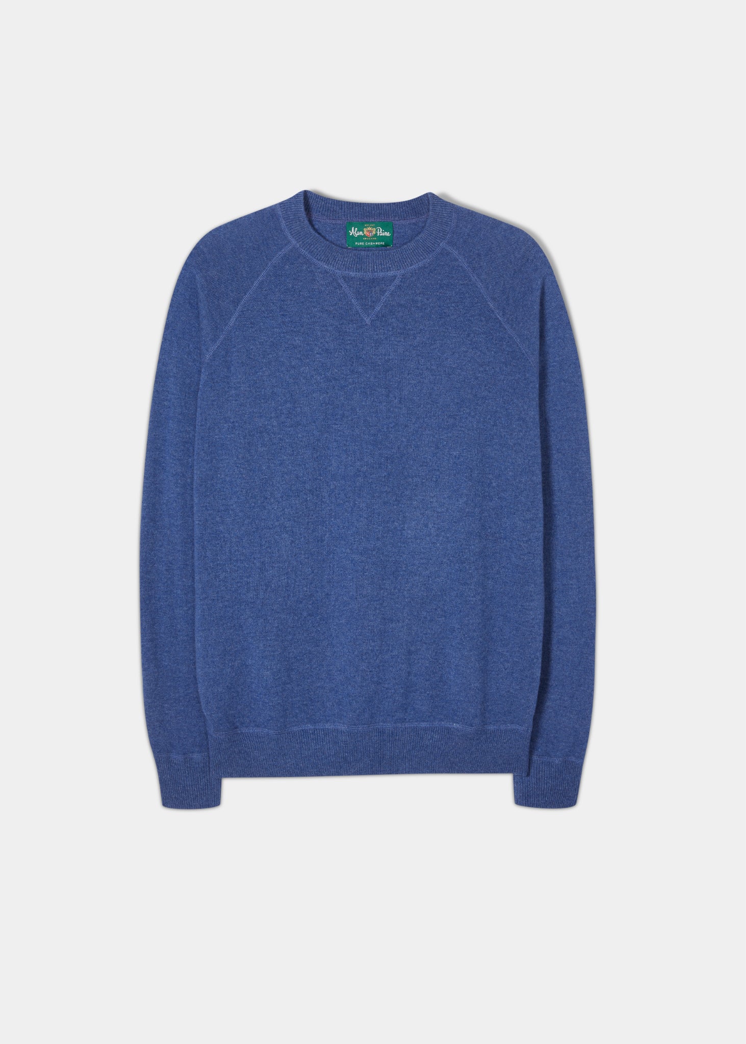 Assington Cashmere Denim Sweatshirt Alan Paine UK