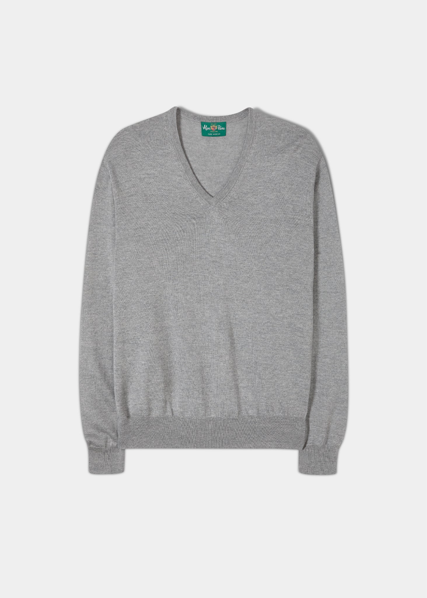 Light grey v sale neck jumper mens