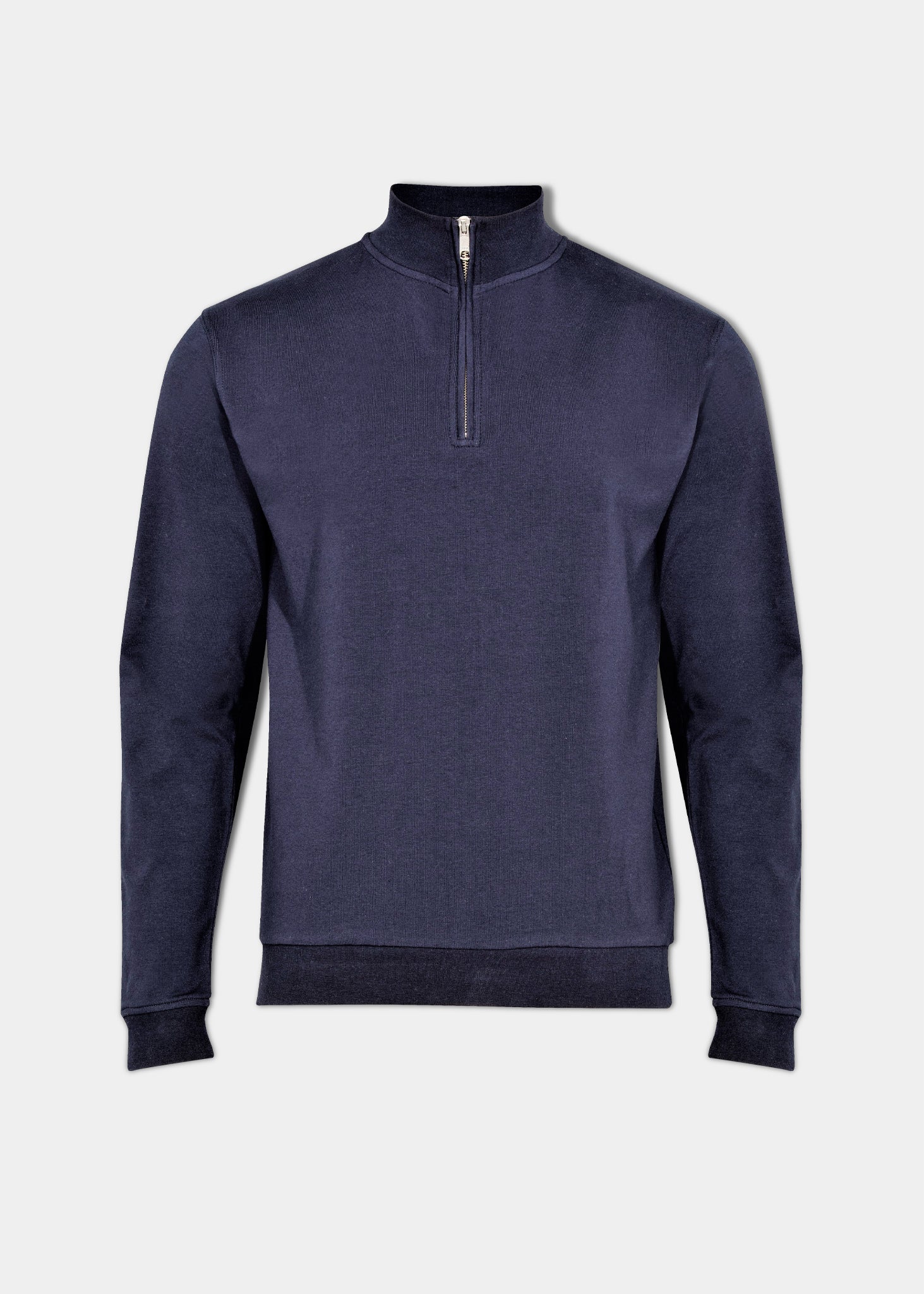 Mens cotton clearance zip sweater