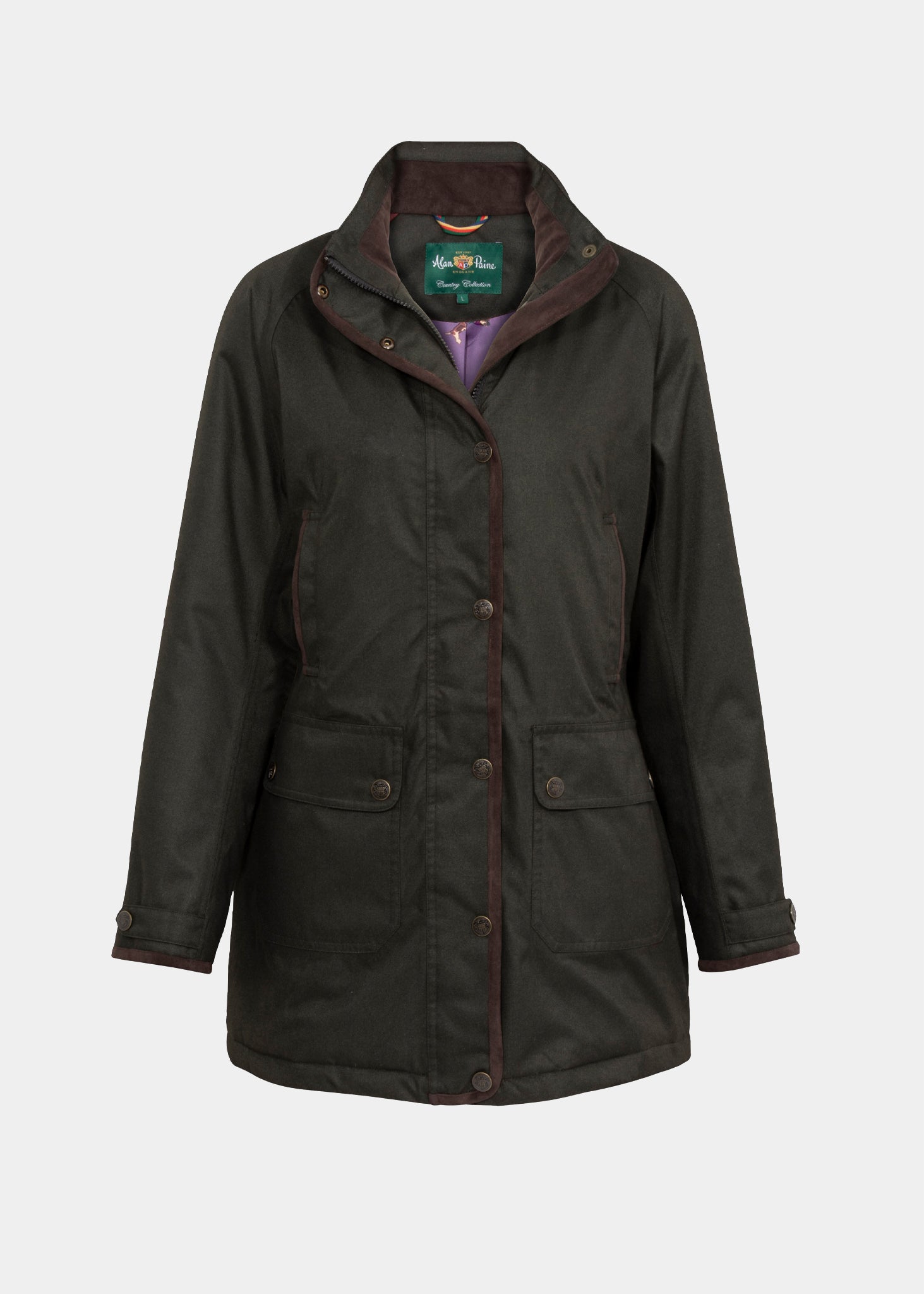 Fernley Ladies Weekend Coat In Woodland Alan Paine UK