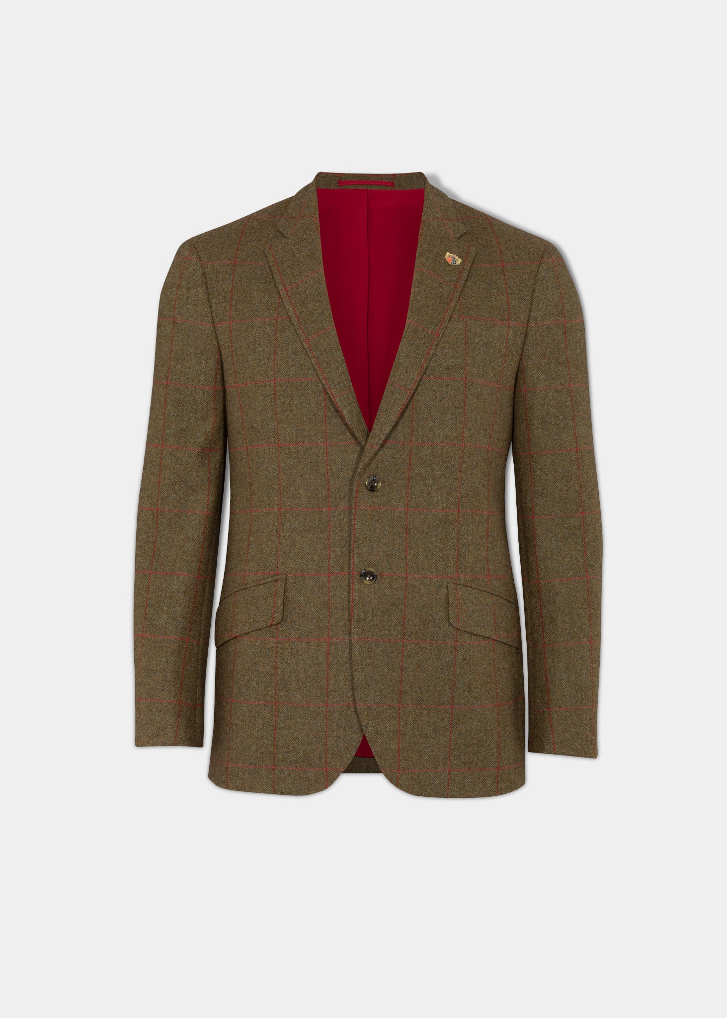 Combrook Men's Tweed Sports Blazer In Sage - Regular Fit