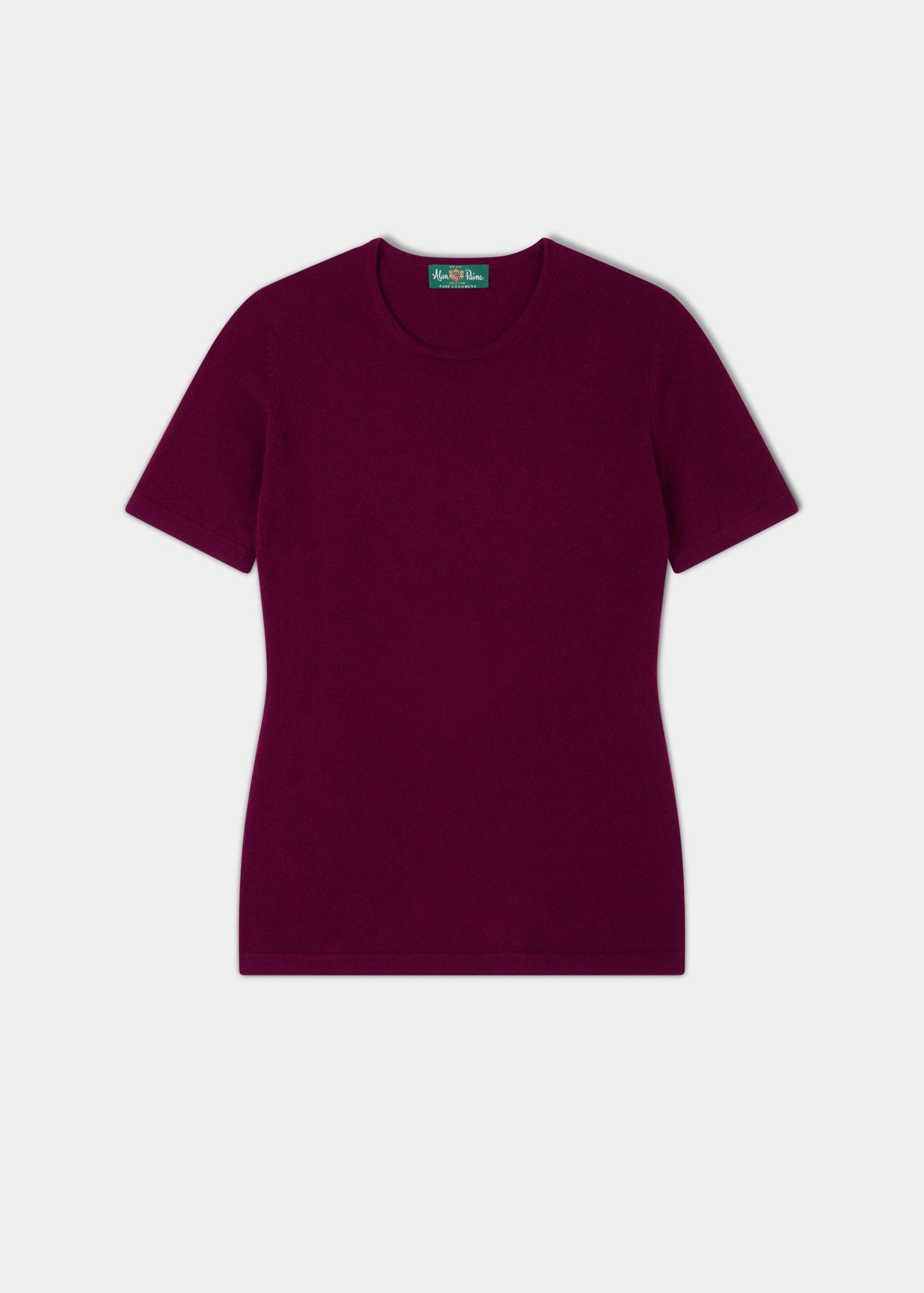 Lisa Ladies Cashmere Crew Neck In Bordeaux