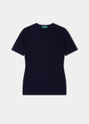 Lisa Ladies Cashmere Crew Neck In Dark Navy