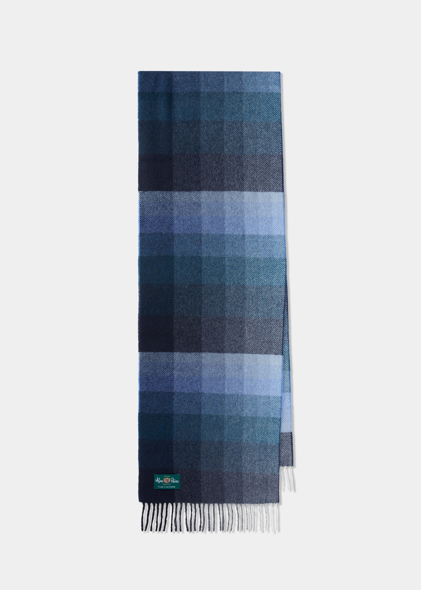 Bradfield Faded Stripe Scarf in Teal