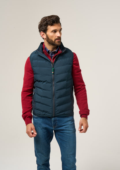 Calsall Men's Hybrid Gilet In Navy