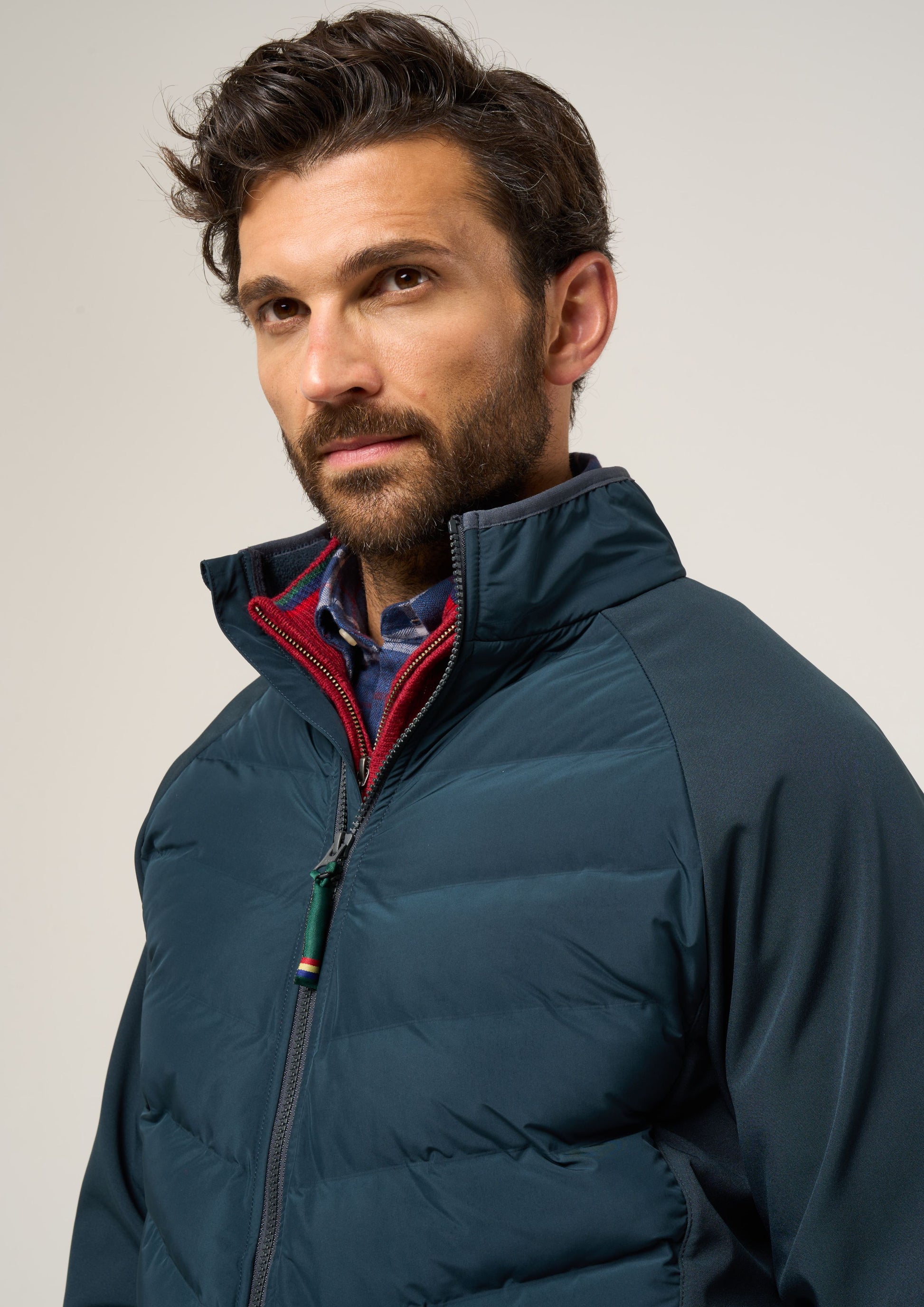 Calsall Men's Hybrid Jacket In Navy