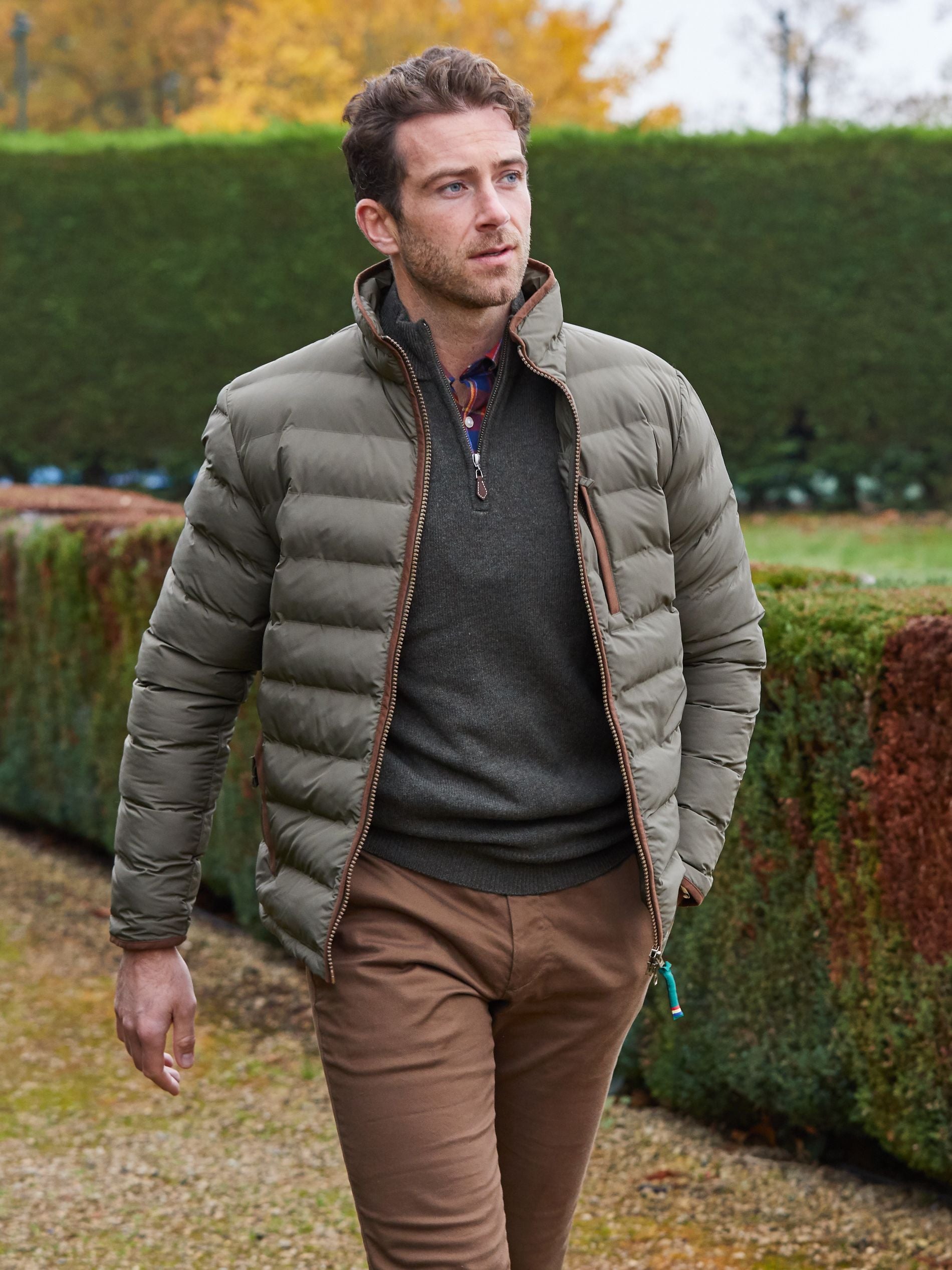 Calsall Mens Quilted Jacket Olive