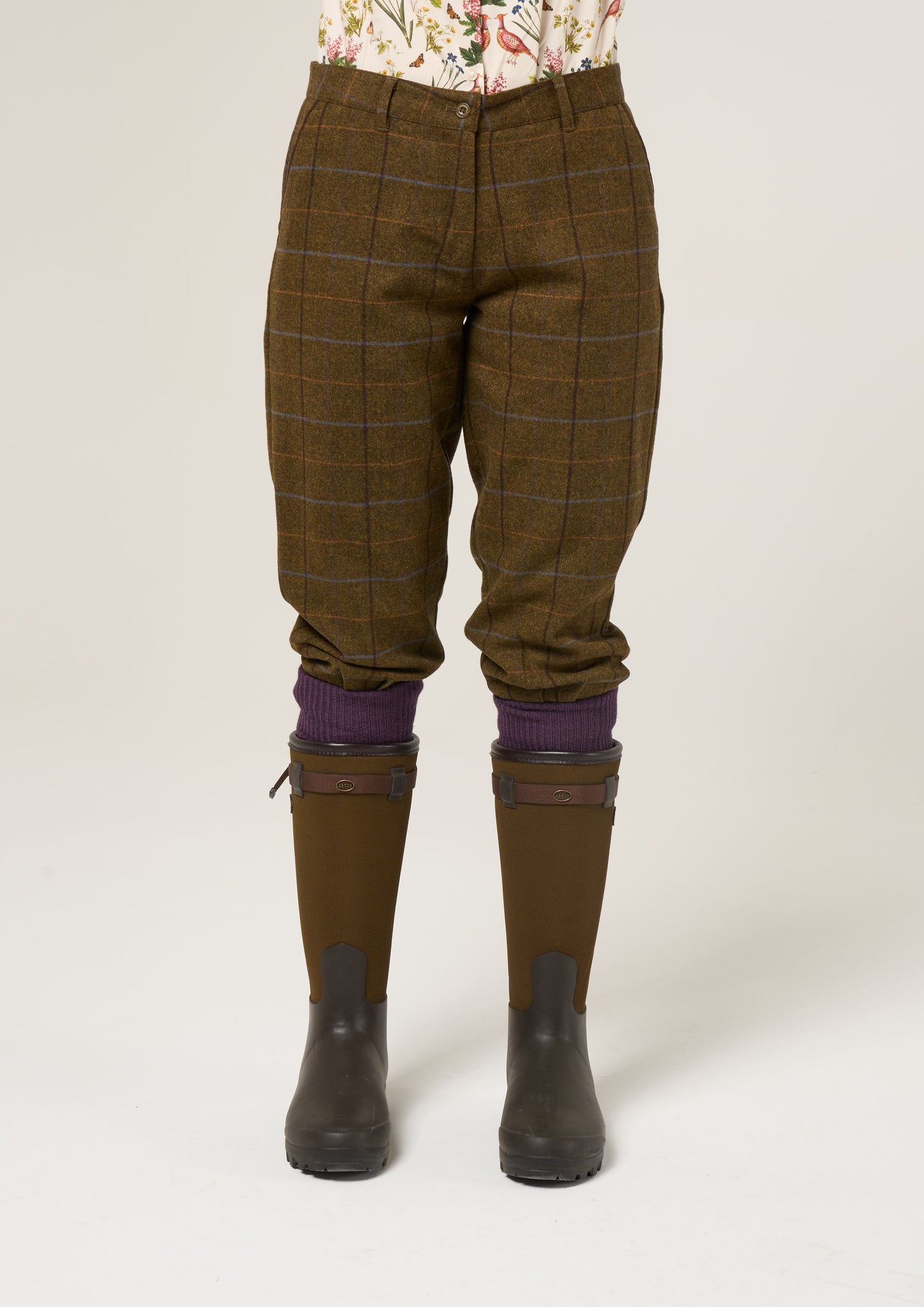 Combrook Ladies Tweed Breeks In Hazel