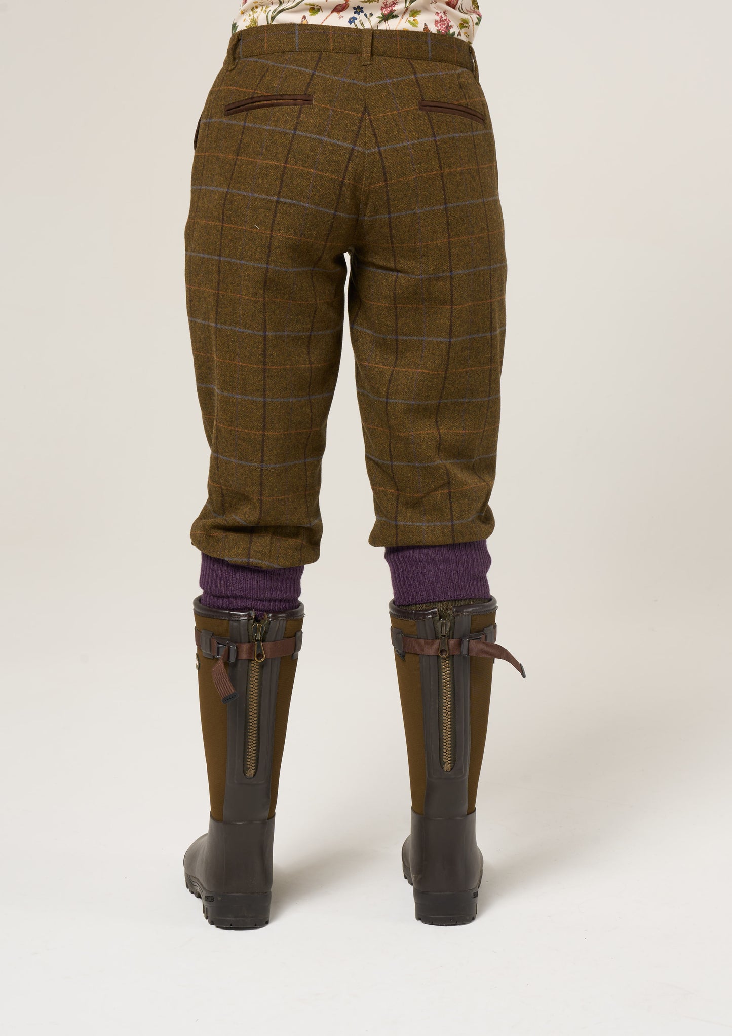 Combrook Ladies Tweed Breeks In Hazel