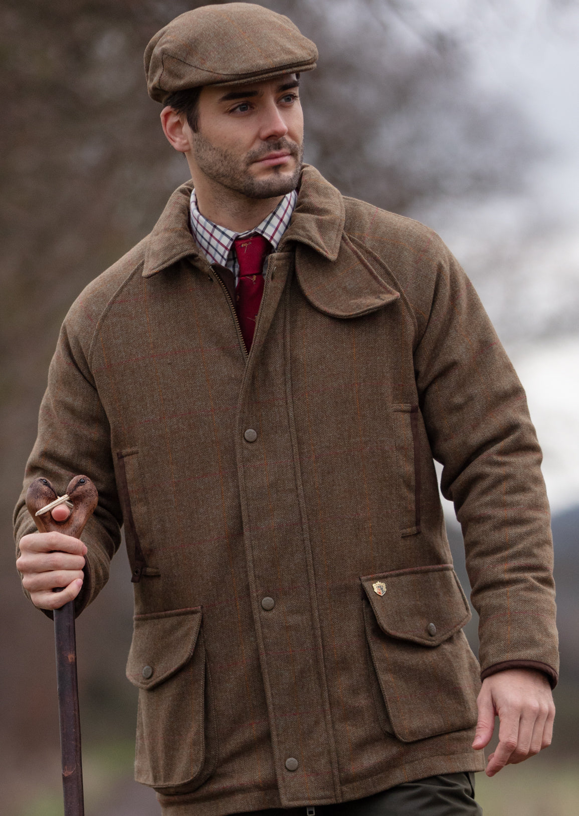 Combrook Men's Tweed Field Coat In Hawthorn – Alan Paine UK