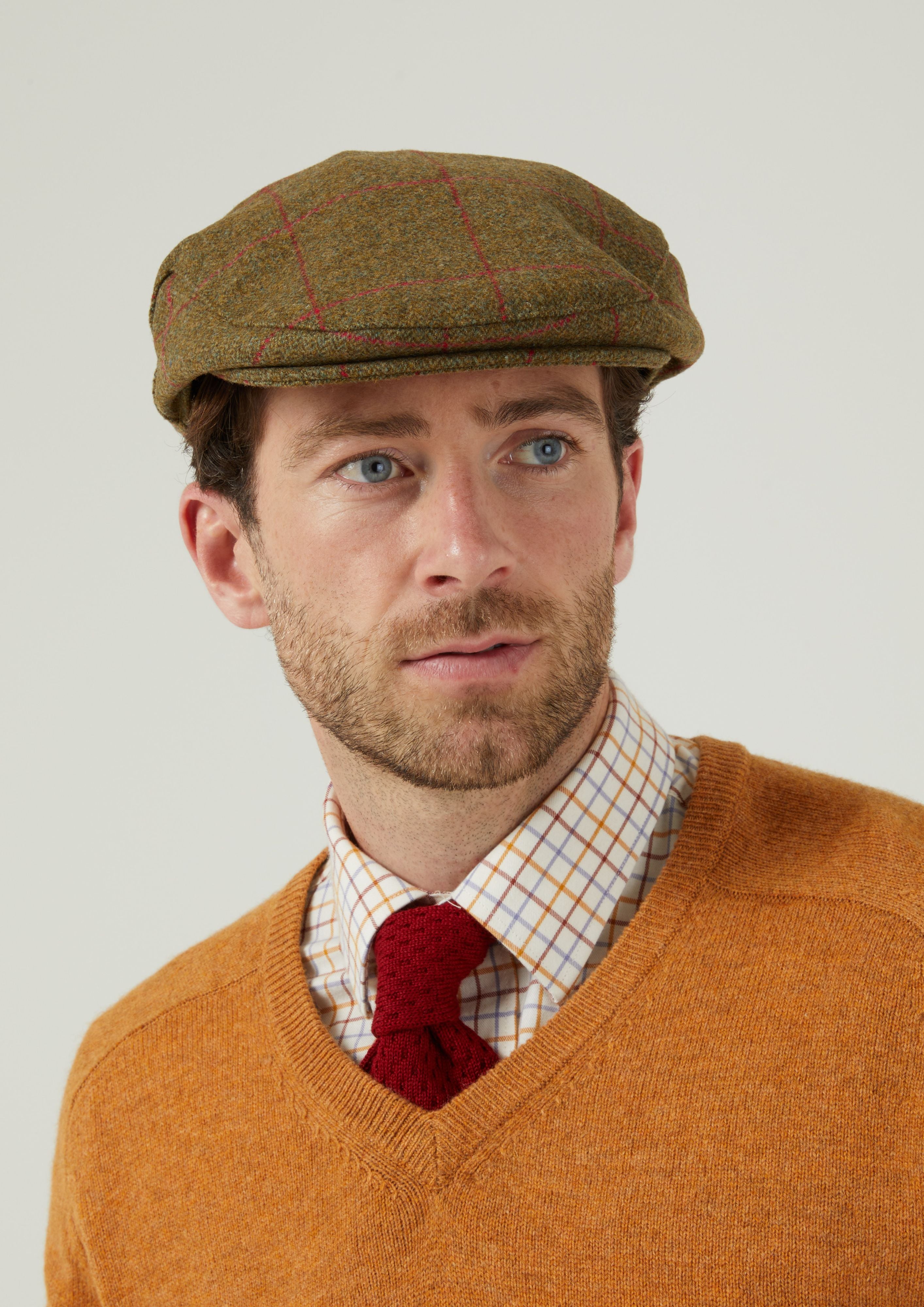 Combrook Men s Tweed Flat Cap In Sage