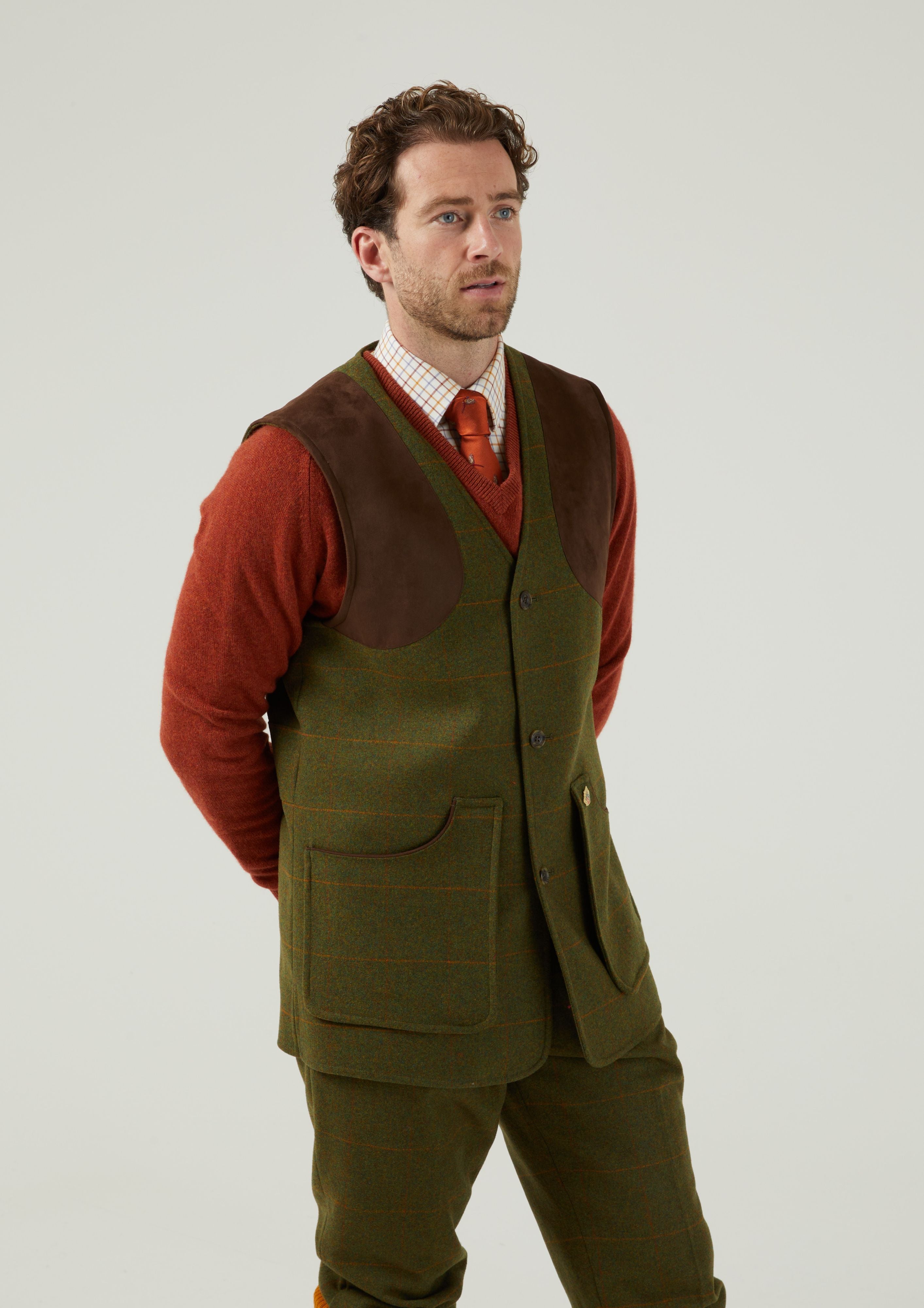 Combrook Mens Tweed Shooting Waistcoat 1