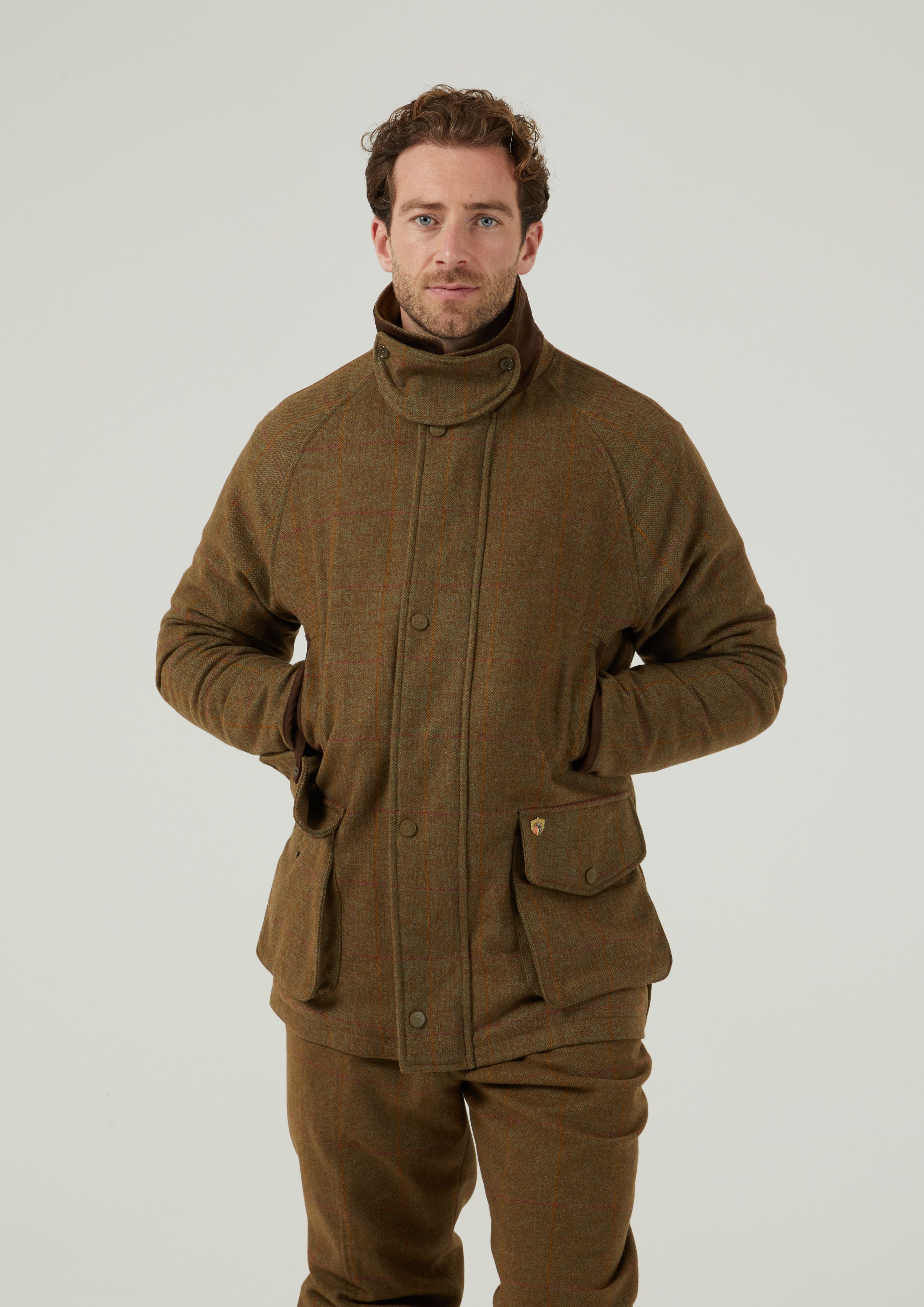 Mens quilted sales shooting jacket