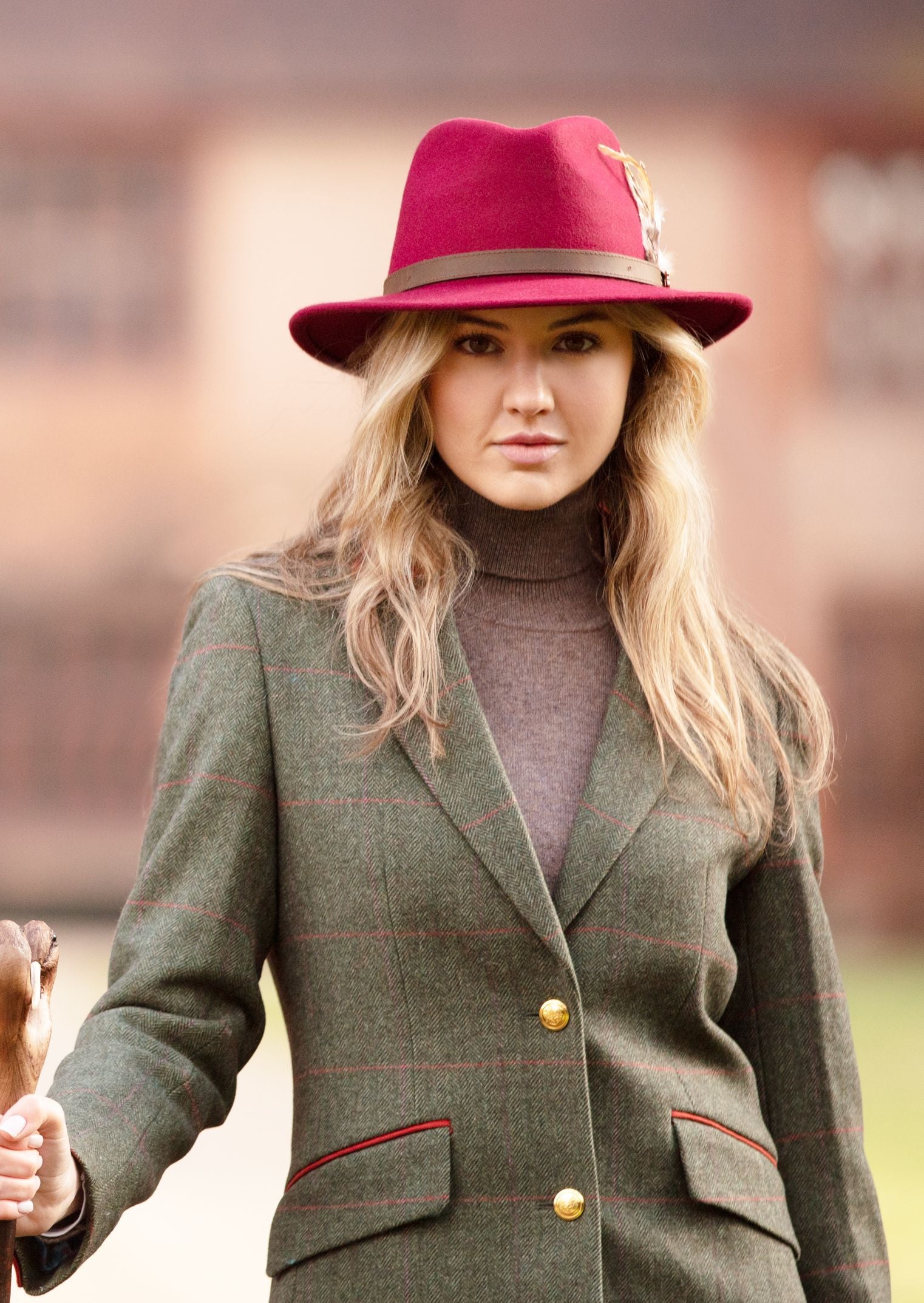 Tweed wool 2024 coat ladies