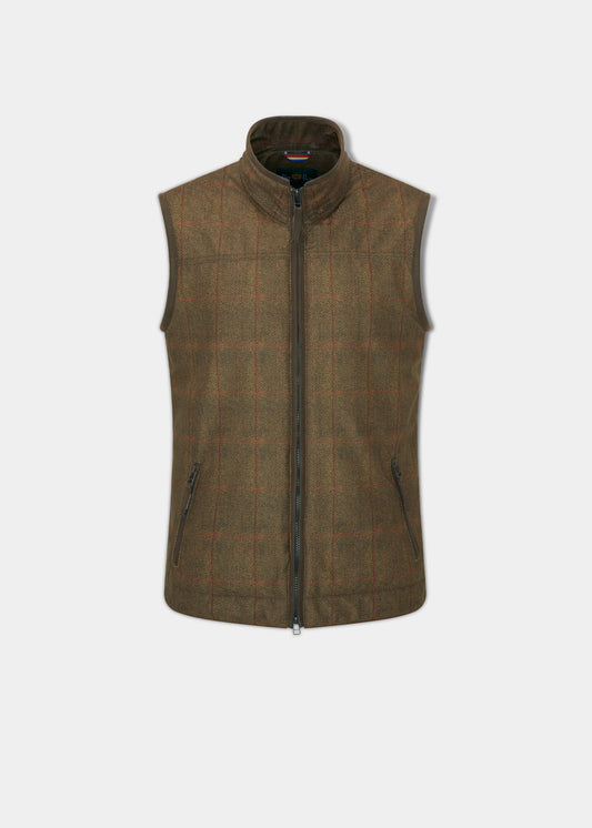 Didsmere Men's Technical Tweed Gilet In Oak