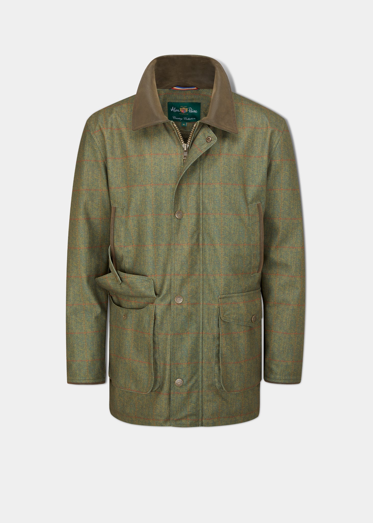 Didsmere Men s Coat In Olive Alan Paine UK