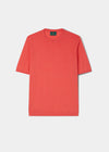 Fairbourne Short Sleeve Cotton Crew Neck In Coral