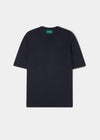 Fairbourne Short Sleeve Cotton Crew Neck In Dark Navy