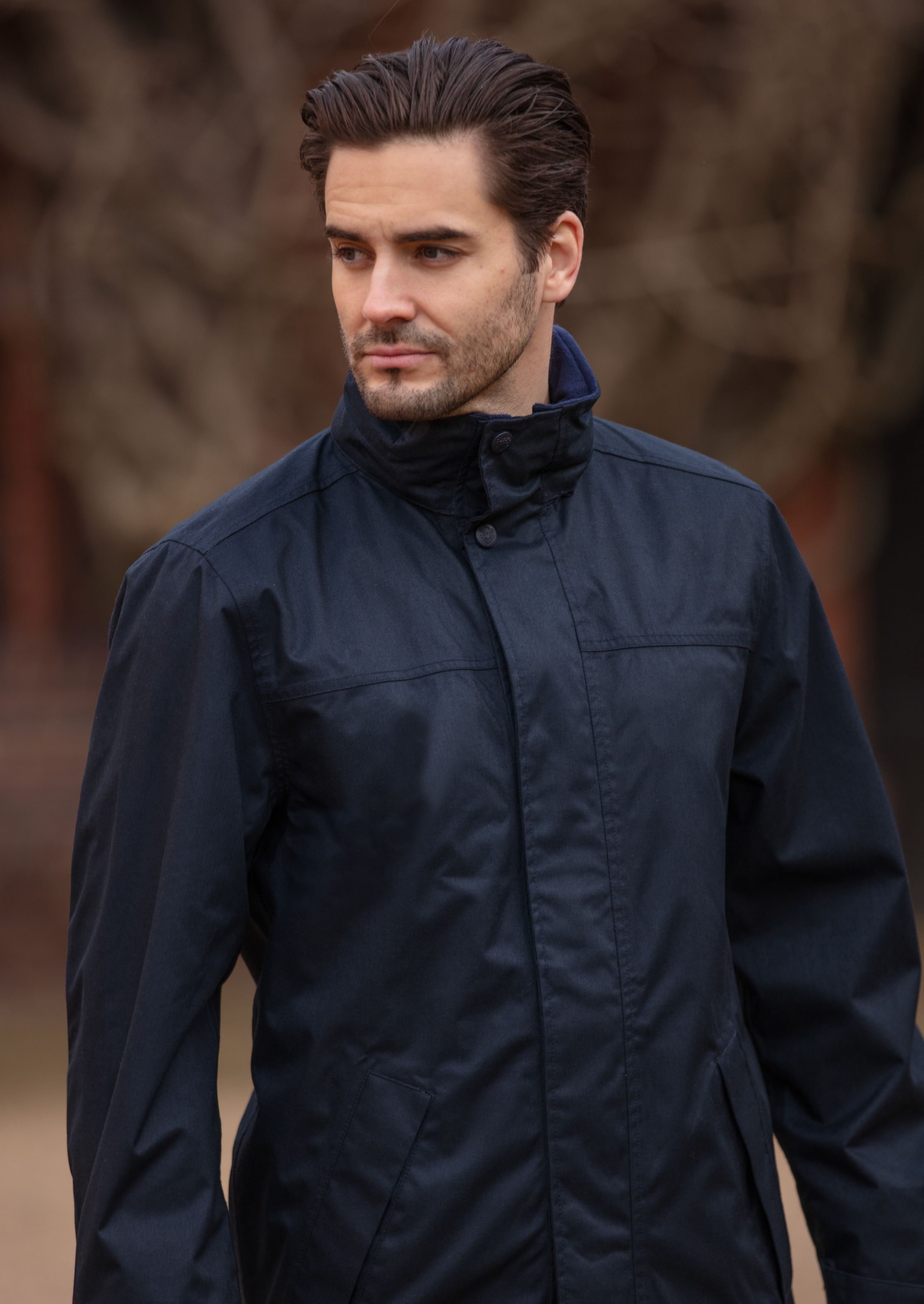 Mens blue outlet waterproof jacket