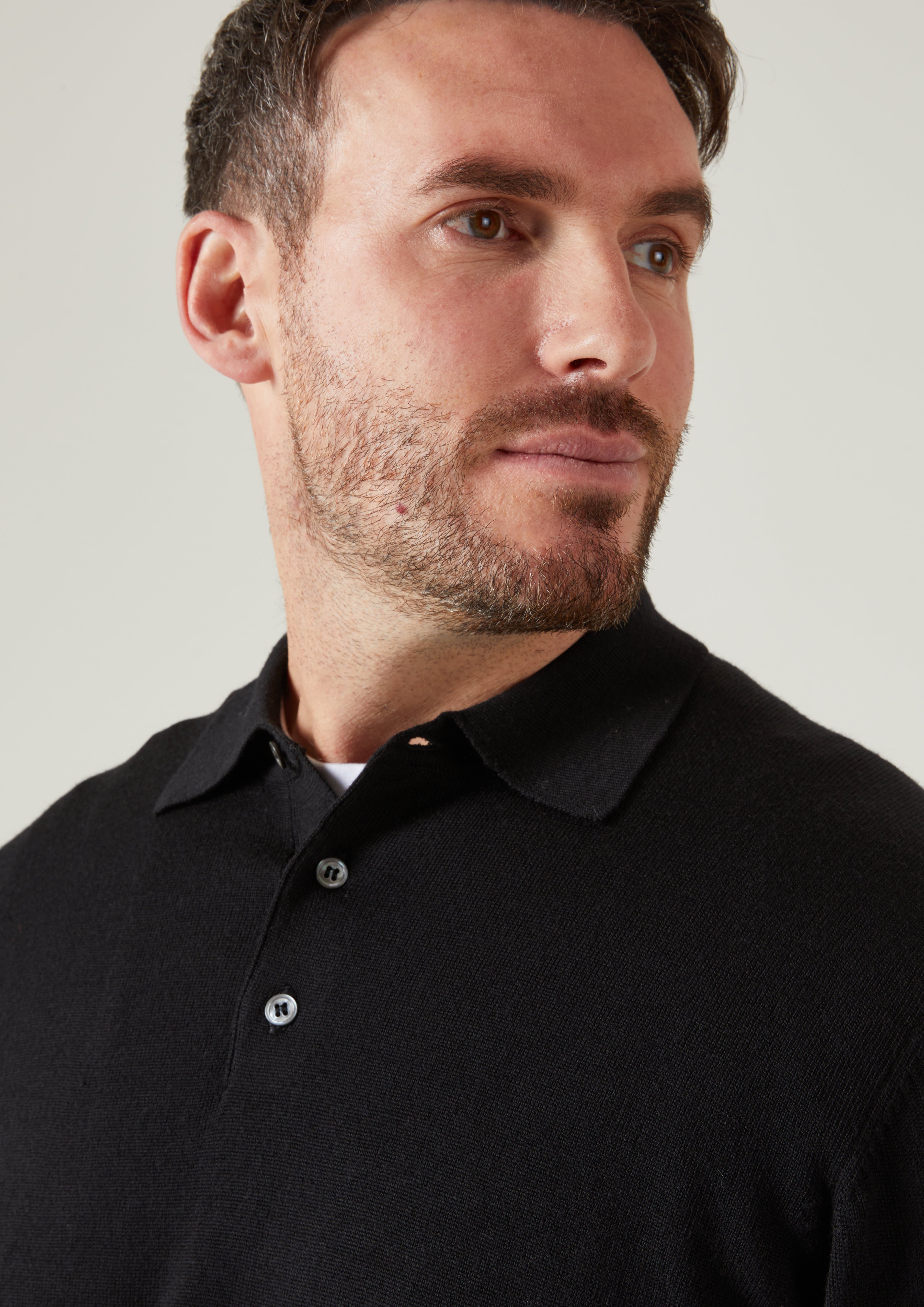 Mens black clearance polo shirts uk