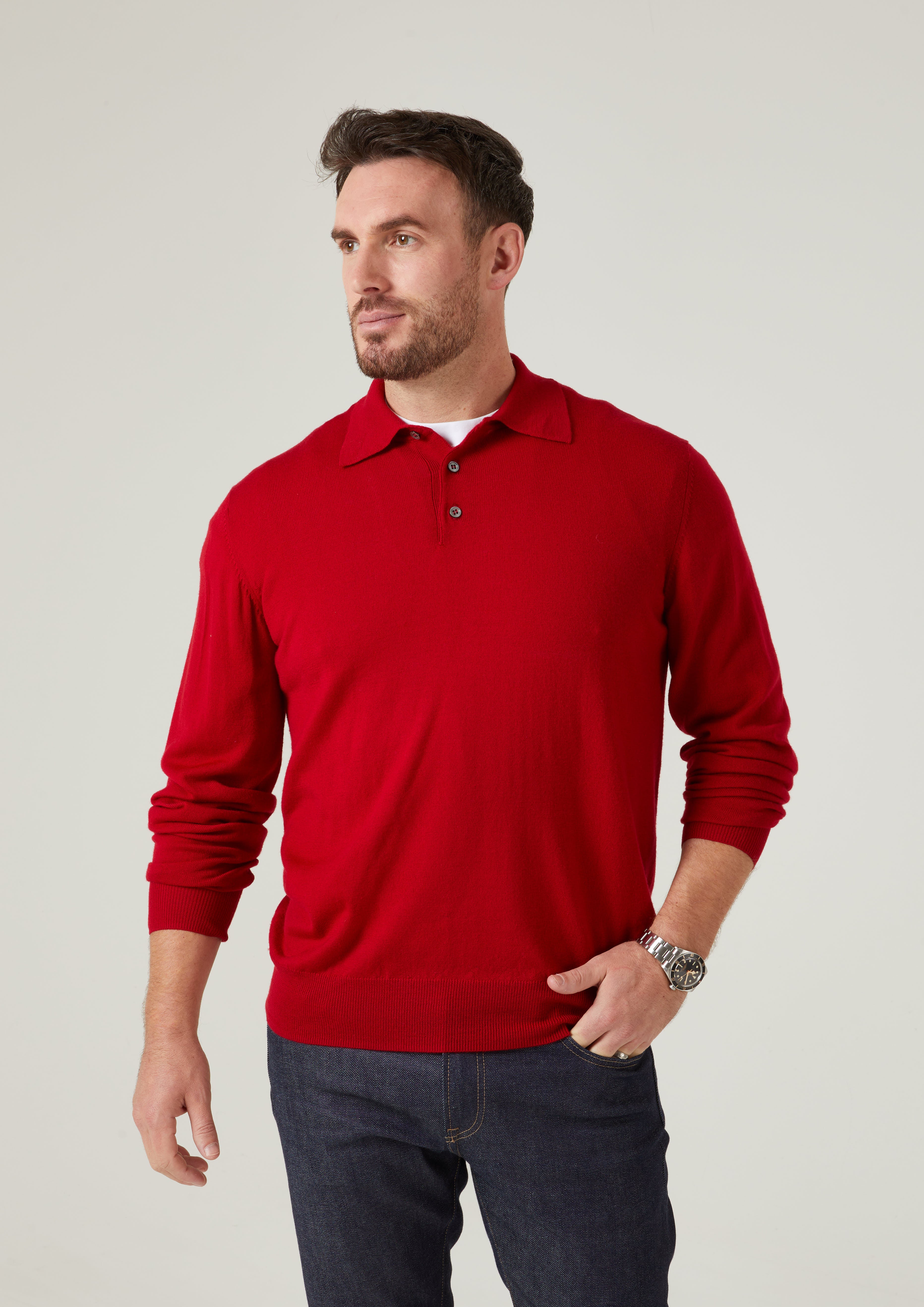 Long polo shirt clearance mens