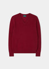 Kilsyth Men's Lambswool Jumper in Poppy - Regular Fit