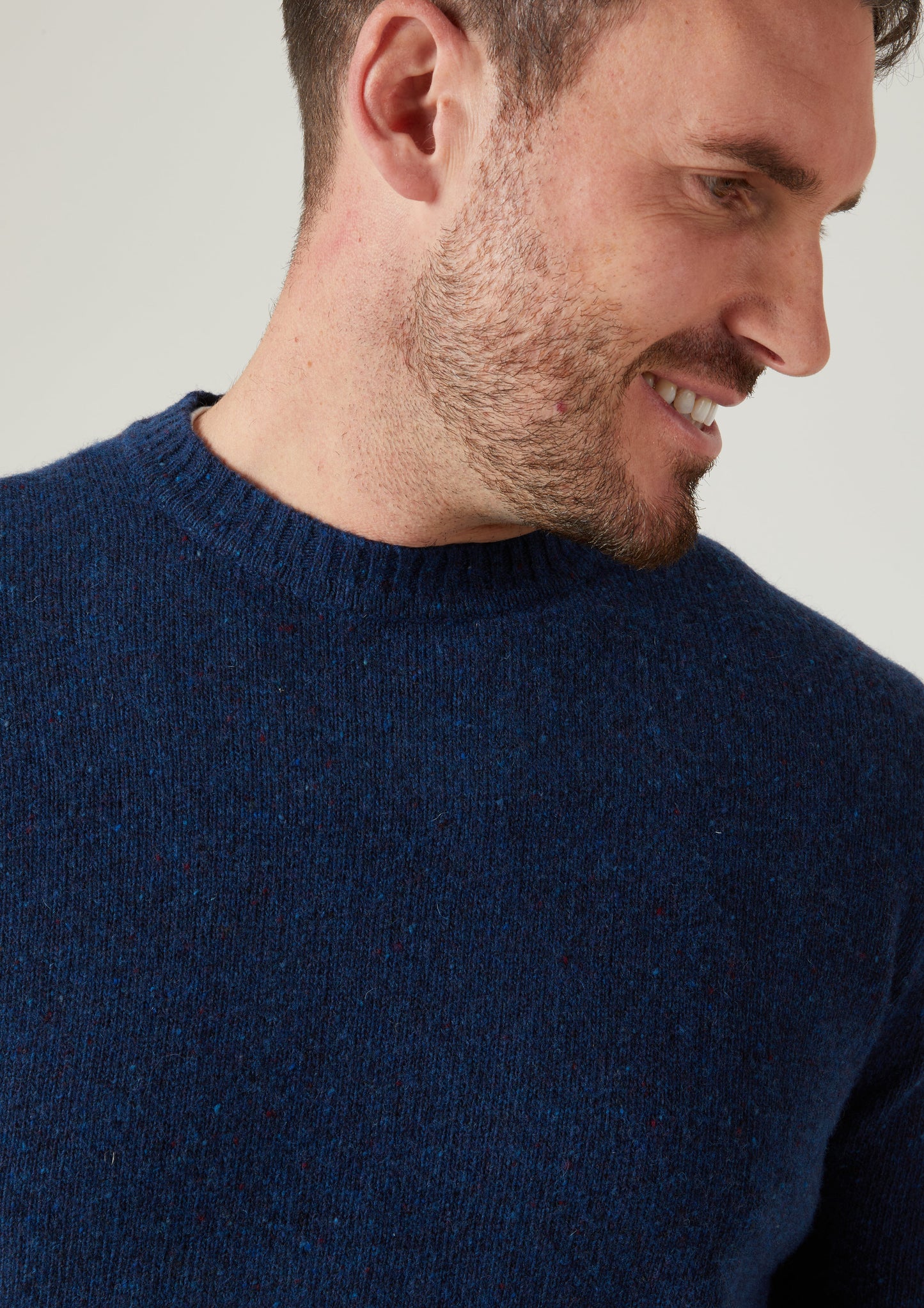 Kinnadie Supersoft Shetland Indigo Jumper