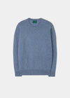 Lambswool Crew Neck Jumper in Light Blue