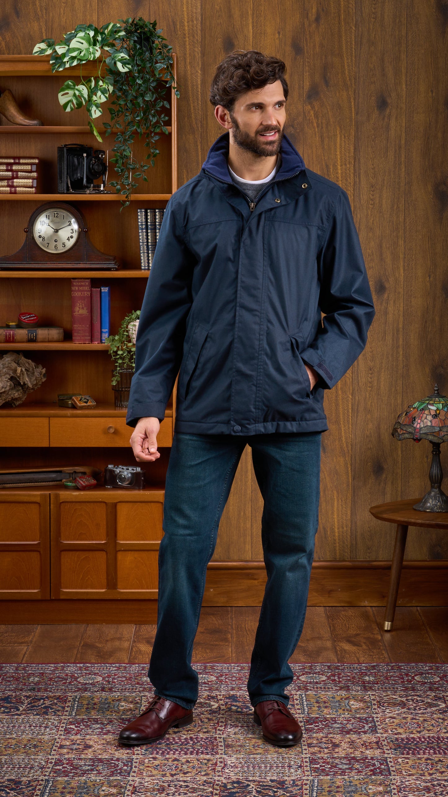 Waterproof Weekend Coat In Navy