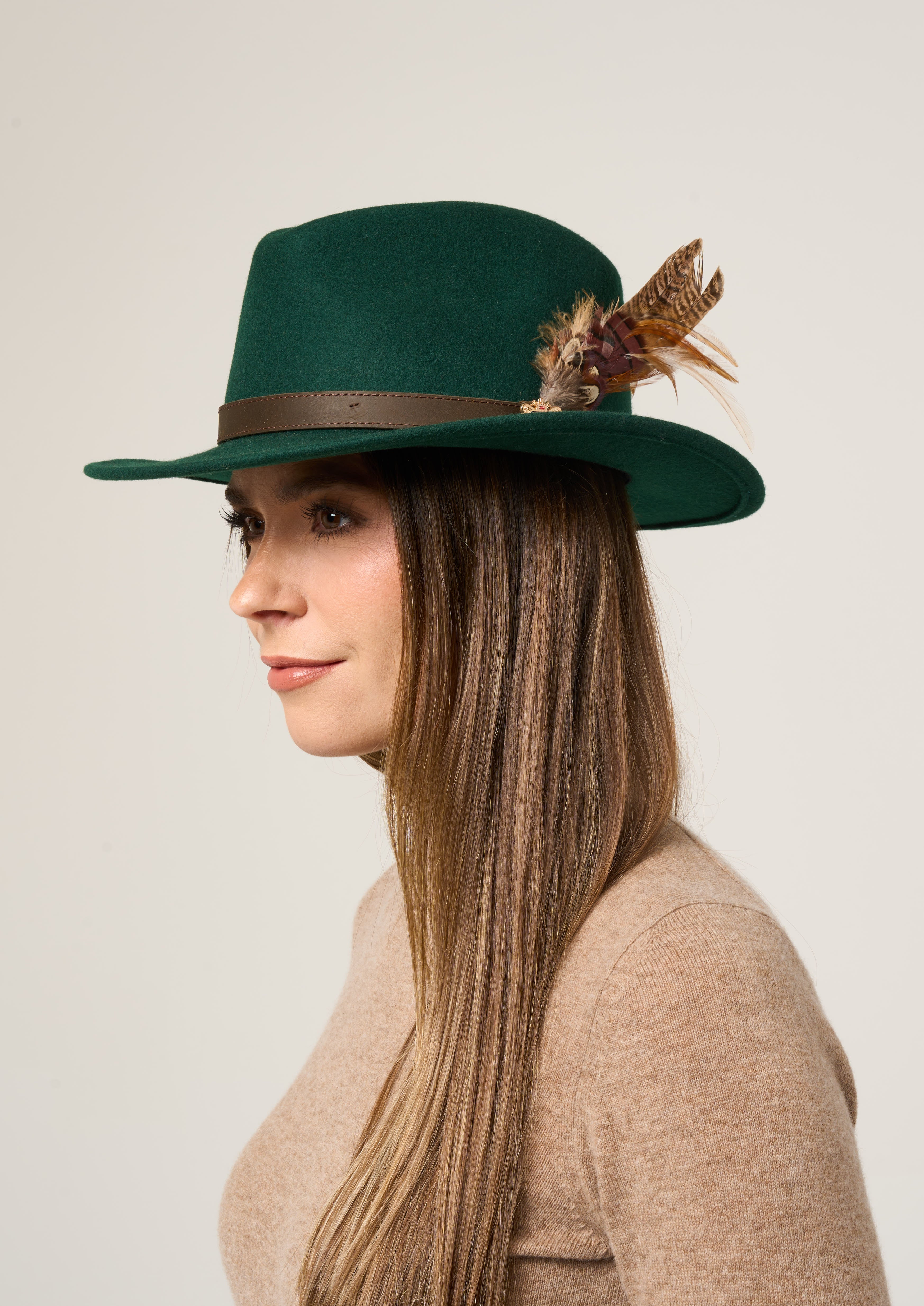 Hat with feather online