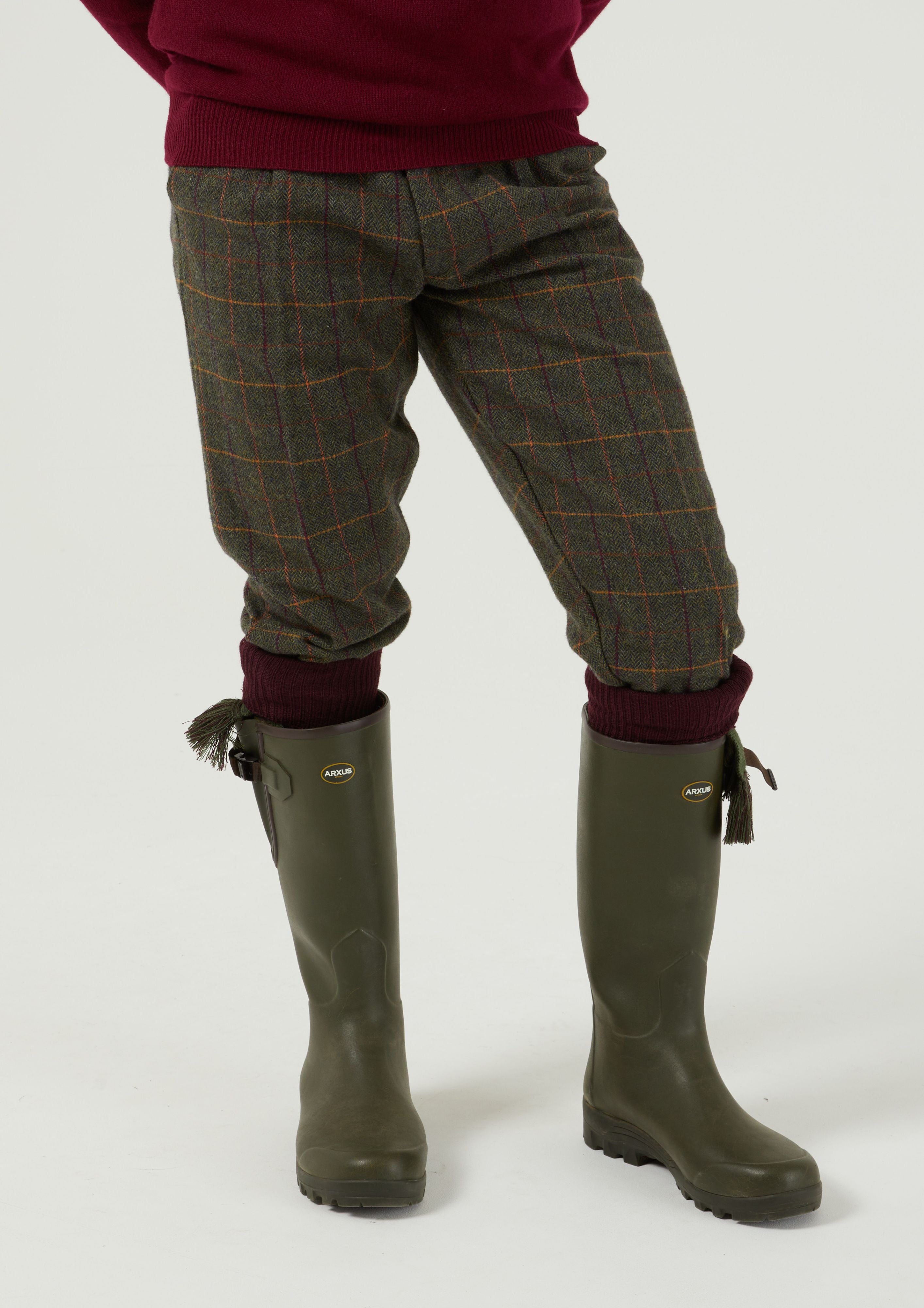 Rutland Men s Tweed Shooting Breeks In Fern Alan Paine UK