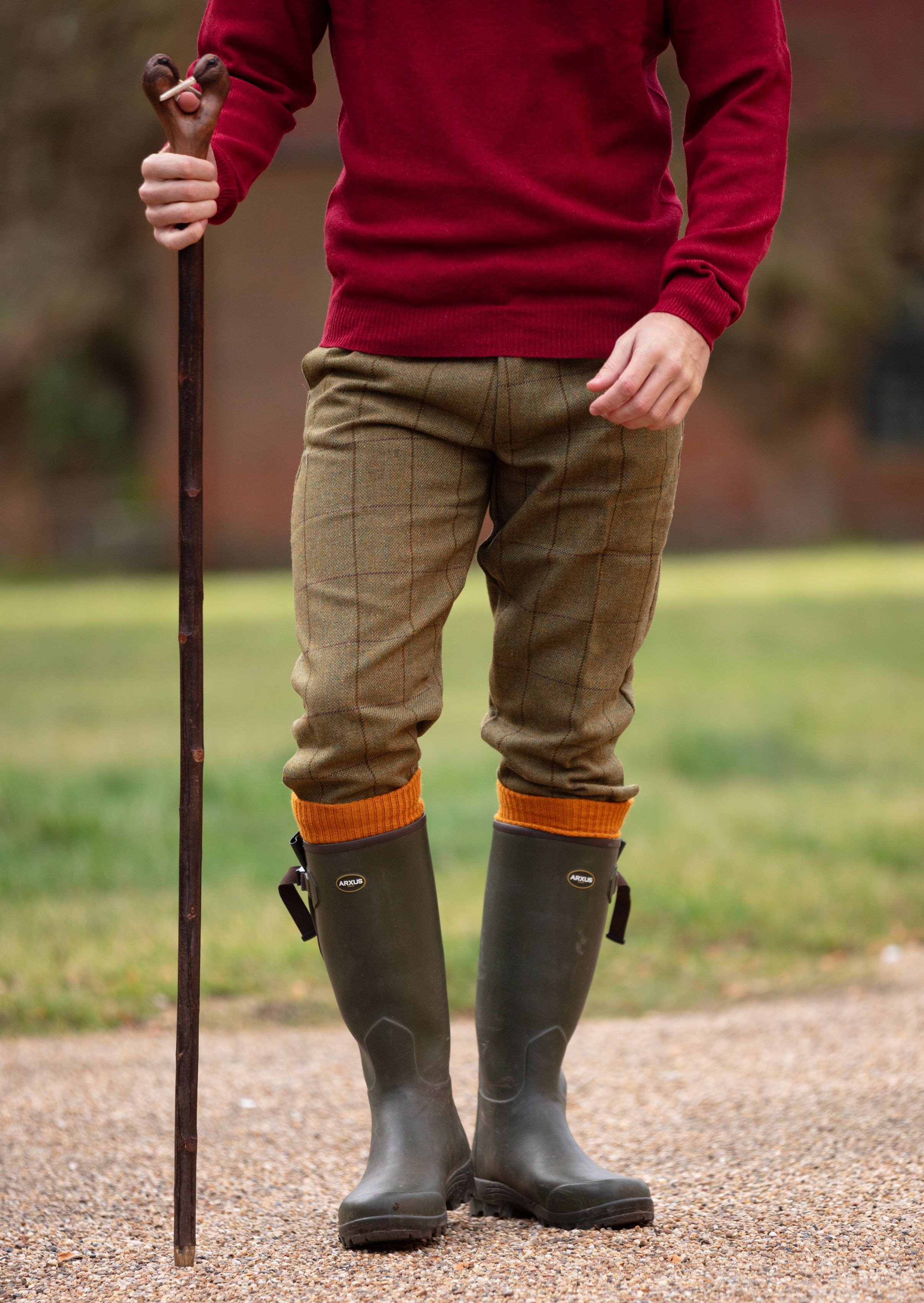 Rutland Men s Tweed Shooting Breeks In Lichen Alan Paine UK