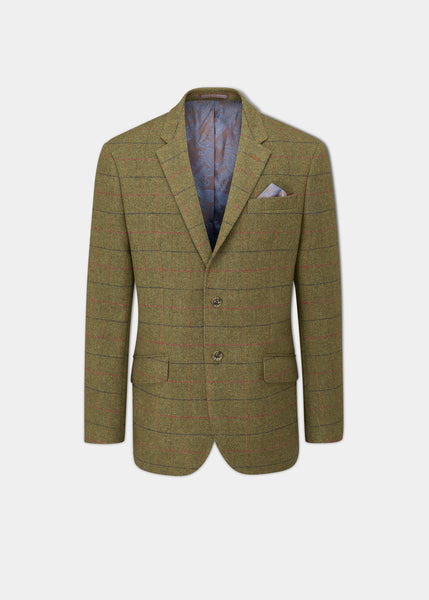 Surrey Tweed Lined Blazer In Meadow Alan Paine UK