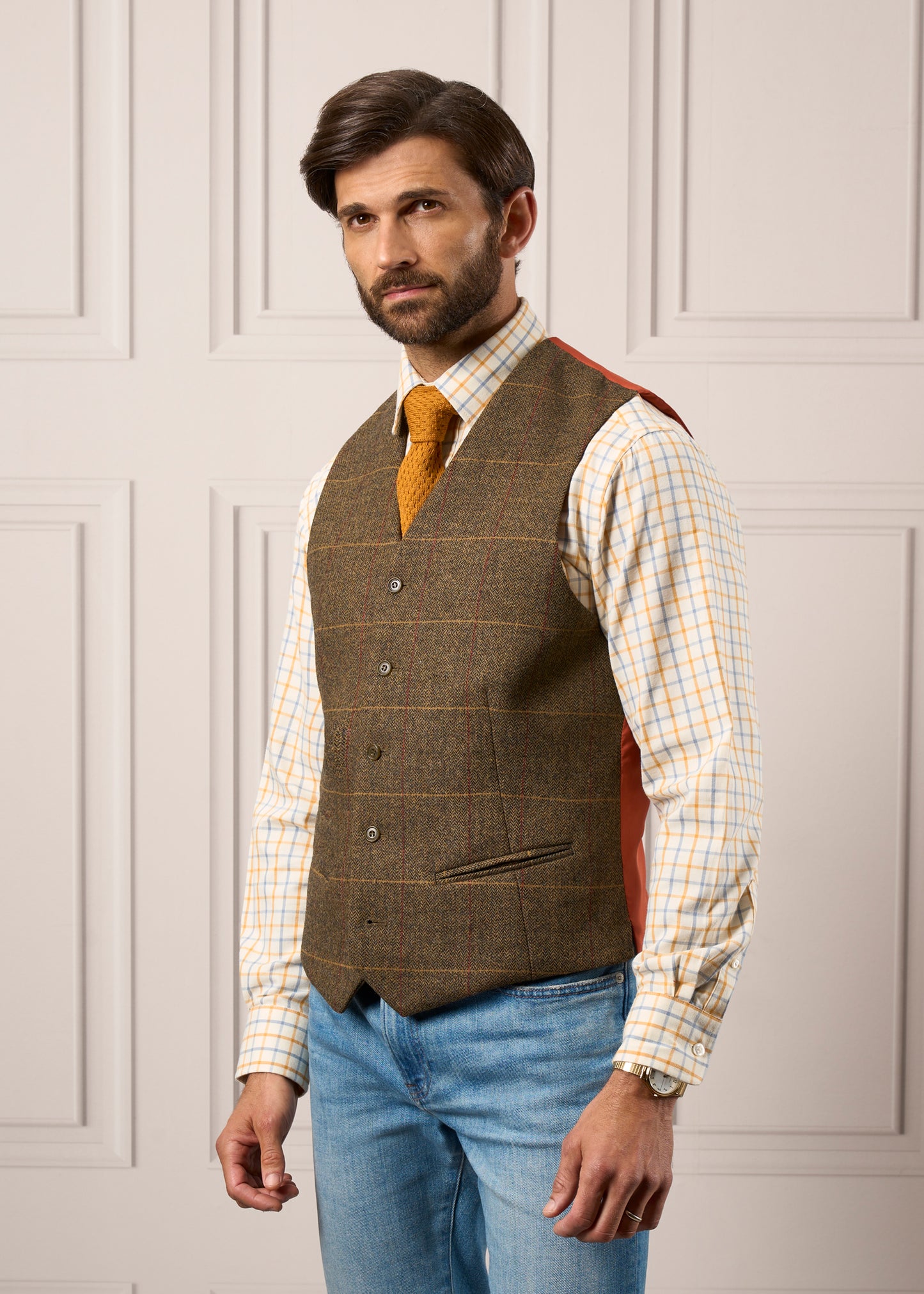 Tweed-Waistcoat-Mens-Combrook-Teak