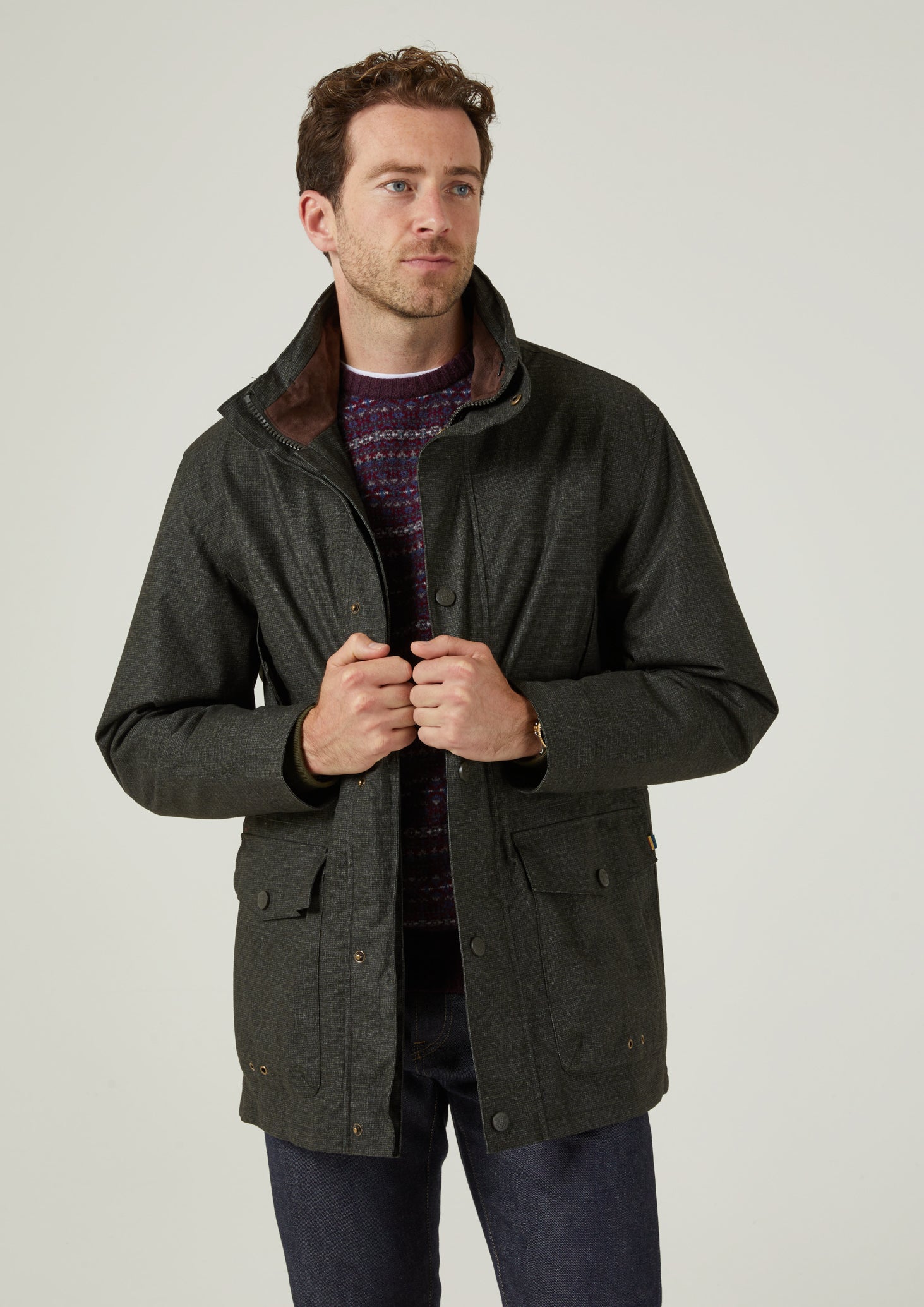 Mens waterproof field jacket online