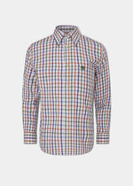 Ilkley Men's Country Check Shirt In Rust - Shooting Fit