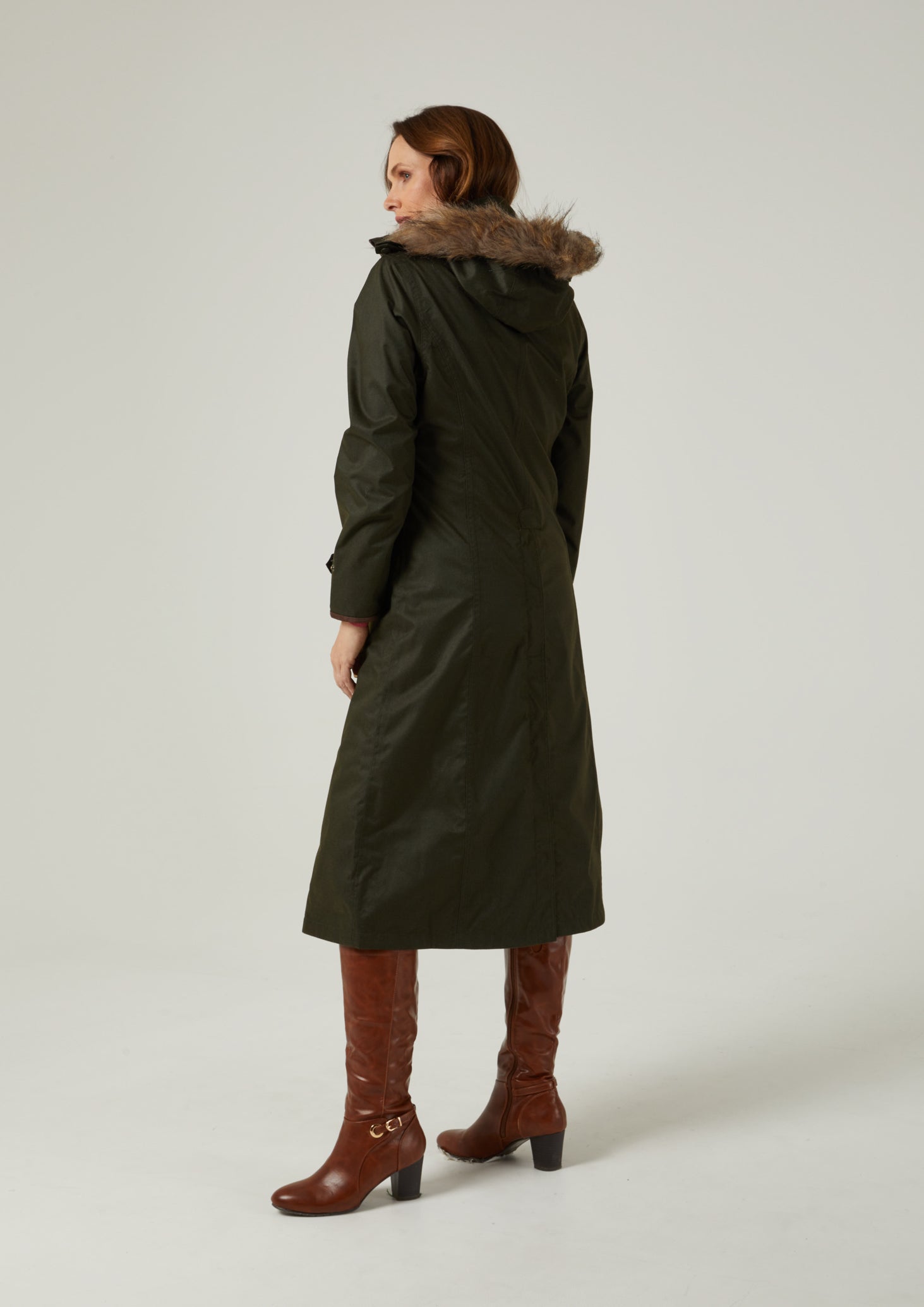 Ladies cheap green parka