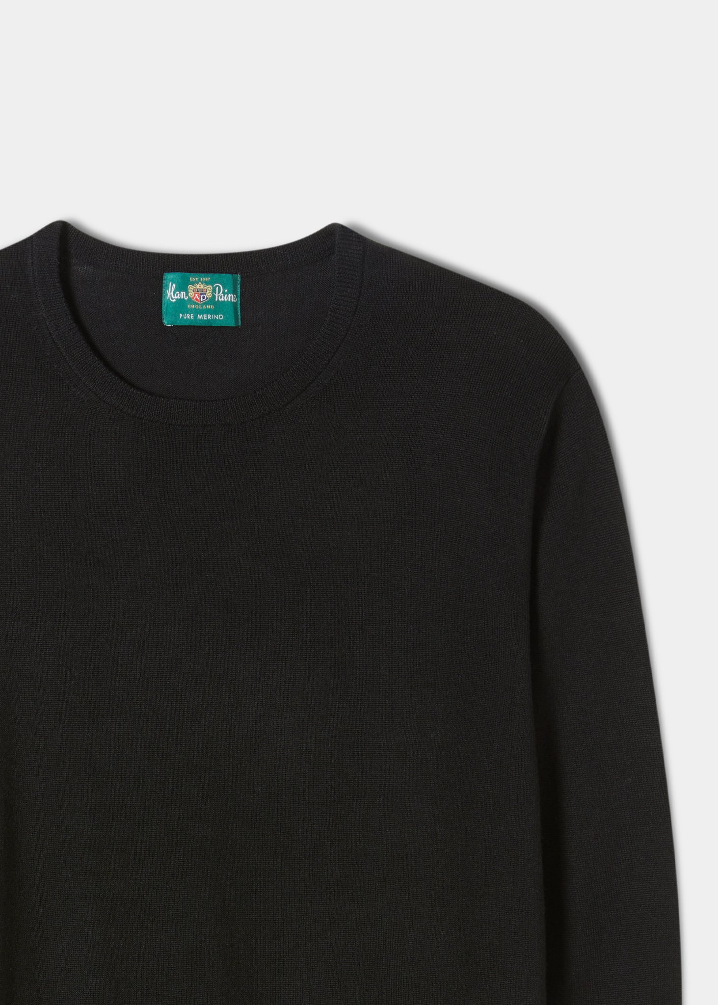 Round neck black clearance sweater