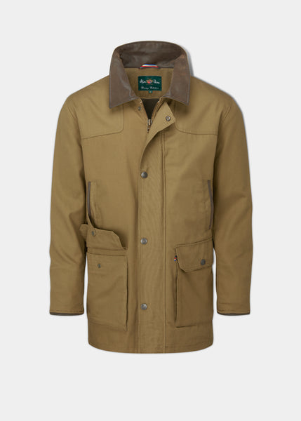 Kexby Men s Waterproof Lightweight Coat In Tan Alan Paine UK