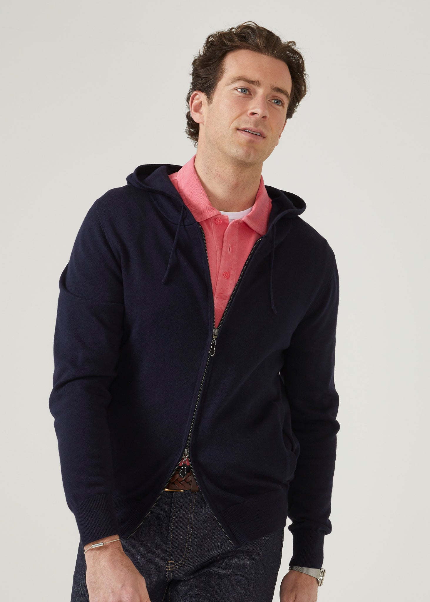 Mens front zip clearance hoodie