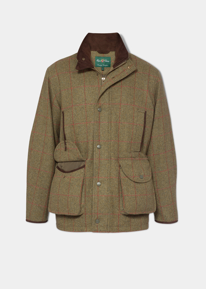 Combrook Men's Tweed Field Coat In Sage – Alan Paine UK