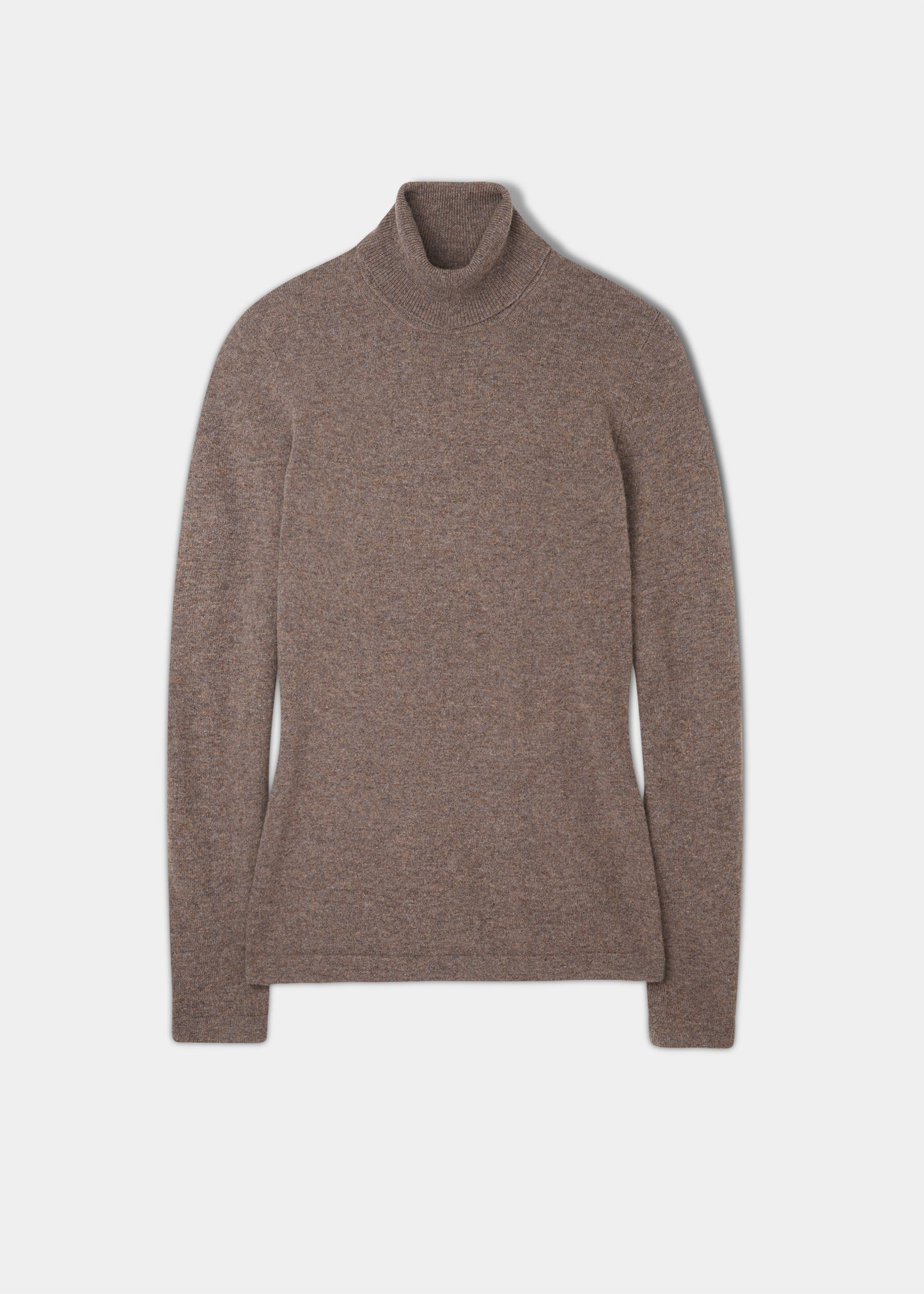 Rebecca Ladies Roll Neck Jumper In Teak