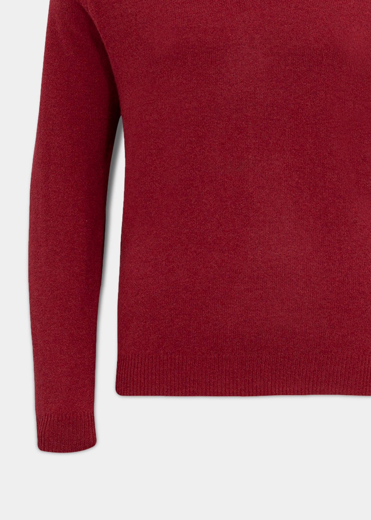 Streetly Men's V Neck Jumper In Magma - Classic Fit