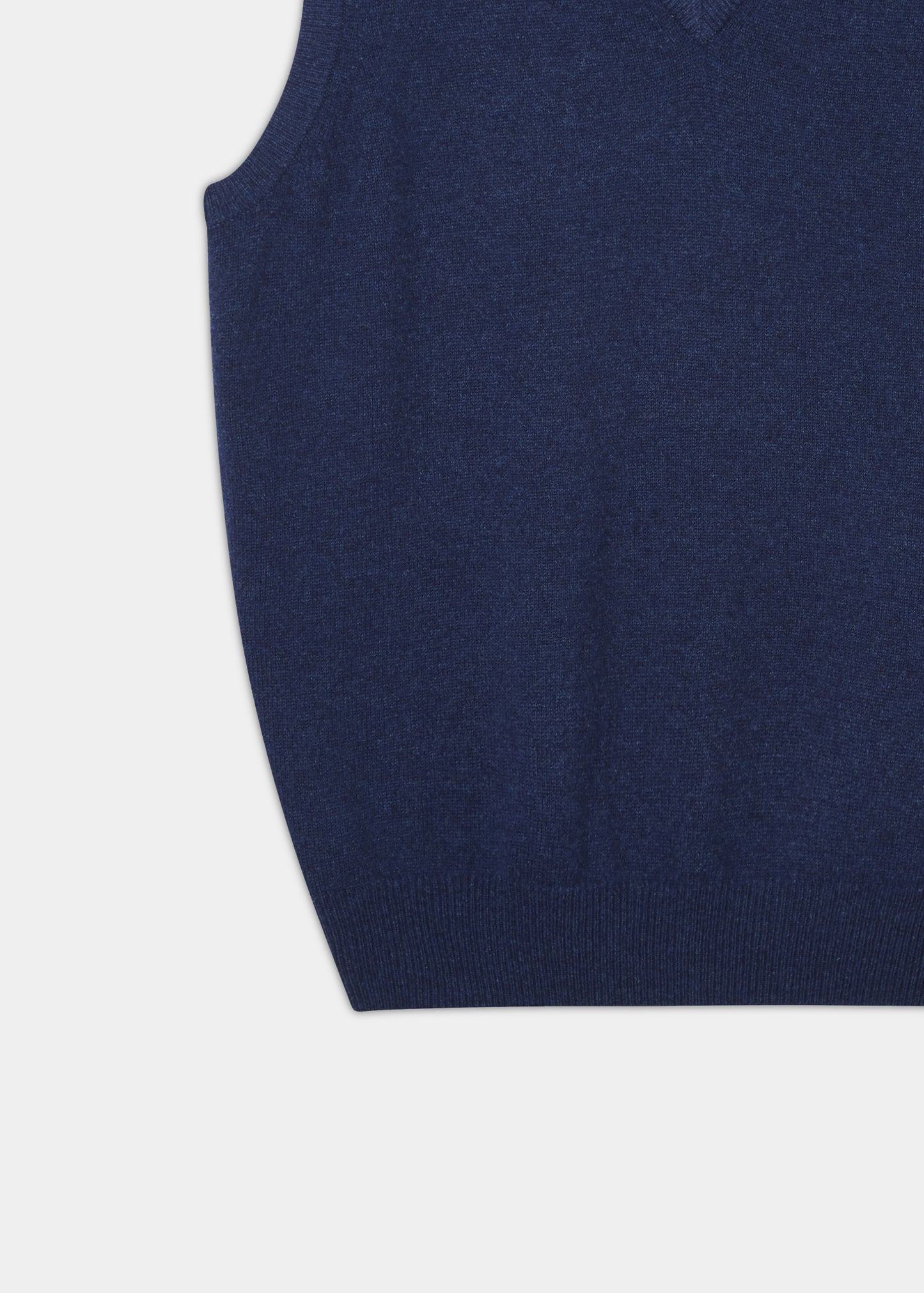 Norfolk Lambswool Slipover in Indigo - Classic Fit