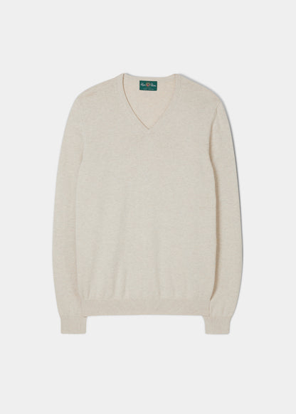 Rothwell Cotton Cashmere Jumper In Sand